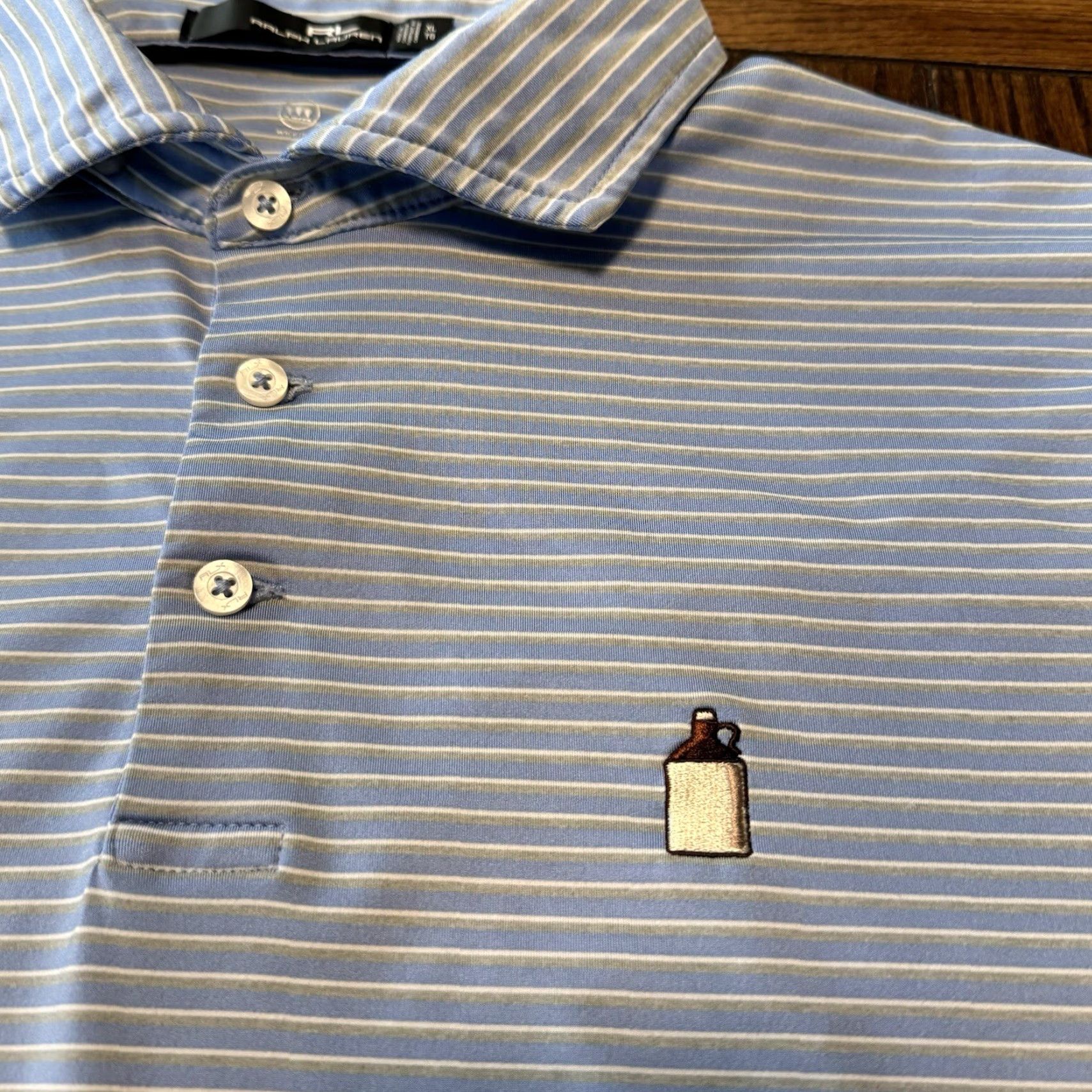 Ralph Lauren RLX Ralph Lauren Polo Shirt Mens XL Golf Blue Be er Jug Growler Polo Shirt (Brand RLX, Color Blue, Size XL, Men) Size US XL / EU 56 / 4 - 2 Thumbnail