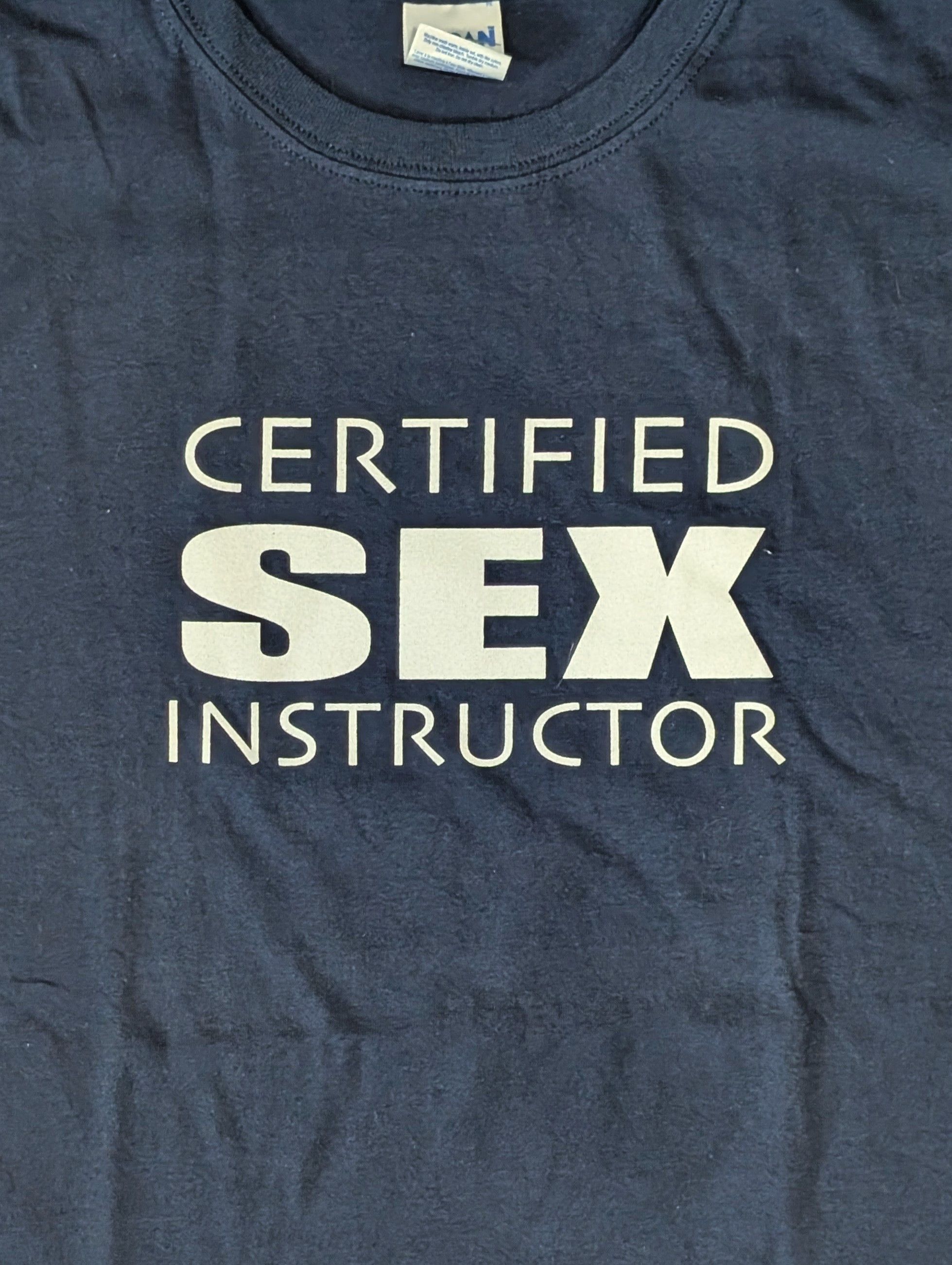 Vintage Vintage Certified Sex Instructor t-shirt - SIZE XL Size US XL / EU 56 / 4 - 2 Thumbnail