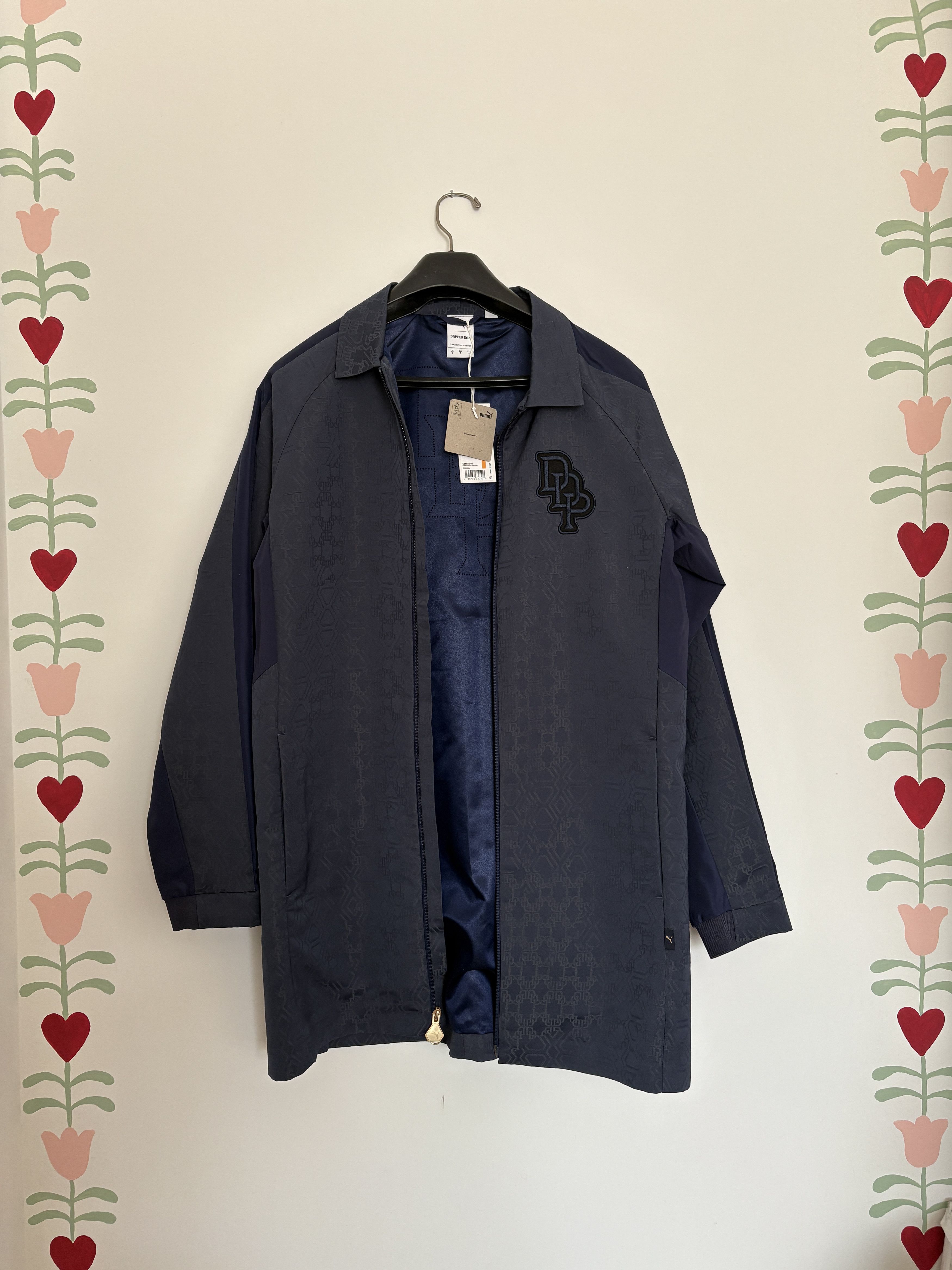 Dapper Dan × Puma Puma Dapper Dan Monogram Jacket Navy Blue Size S NWT Size US S / EU 44-46 / 1 - 1 Thumbnail