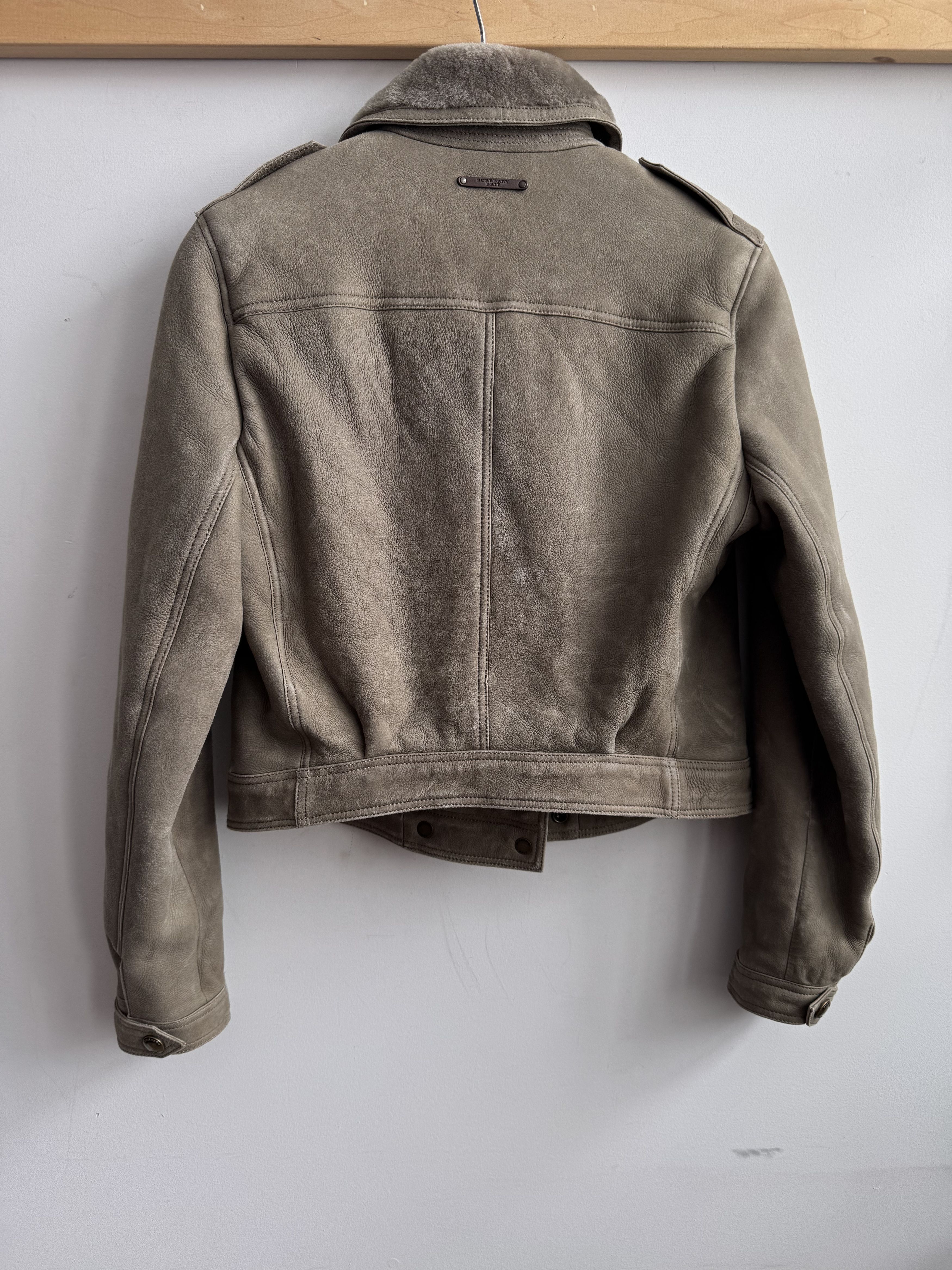 Burberry Burberry Shearling Leather Jacket Size US8 Eur 42 Size M / US 6-8 / IT 42-44 - 2 Thumbnail