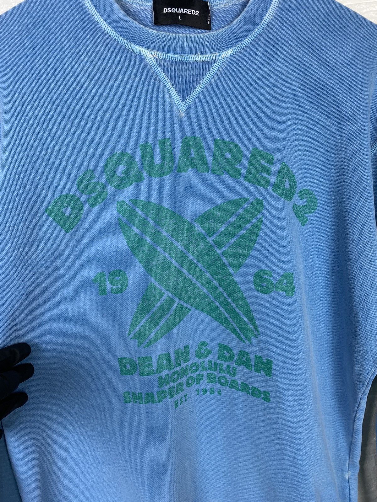 Dsquared2 DSQUARED Sweatshirt Blue Big Logo Size L Size US L / EU 52-54 / 3 - 9 Thumbnail