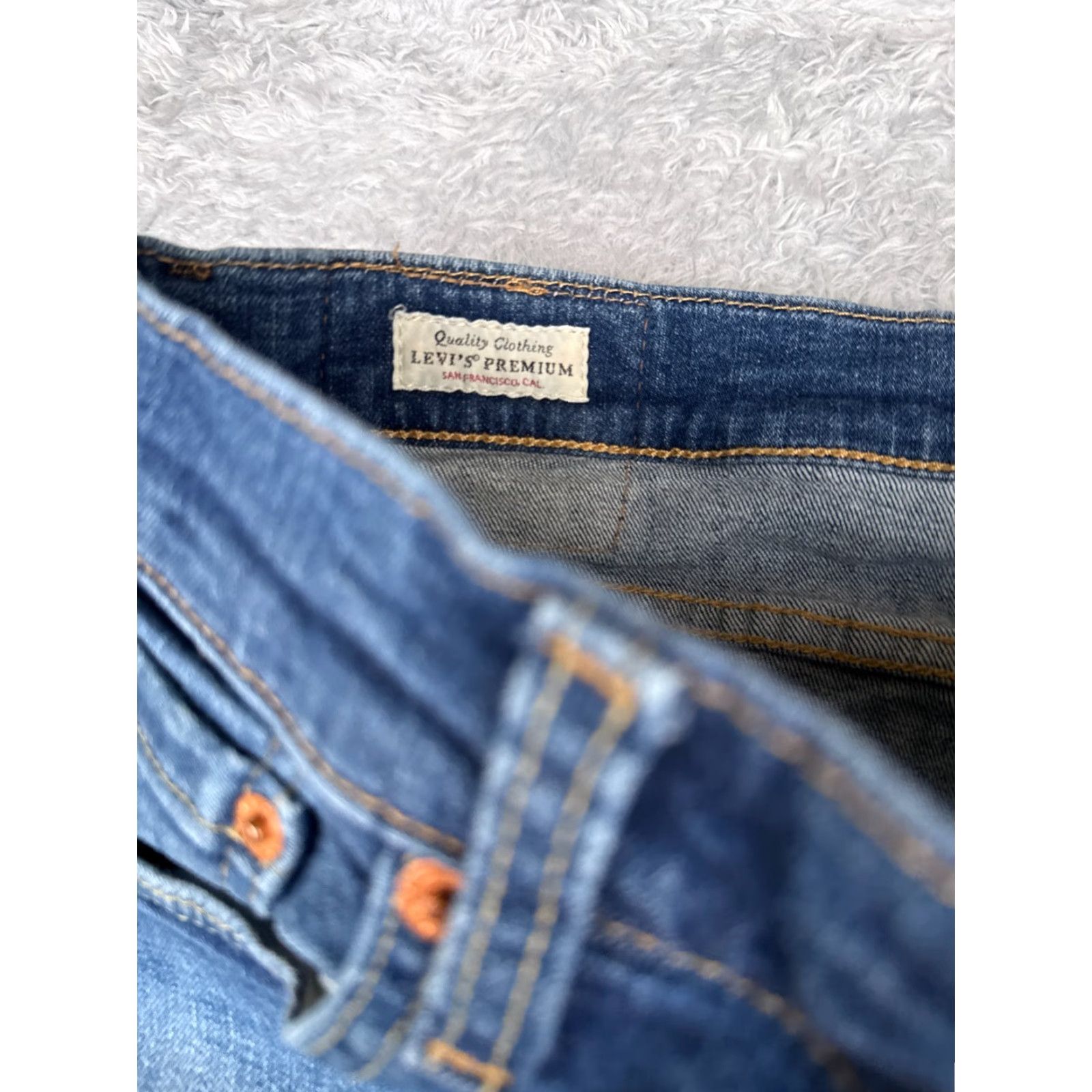 Levi's VINTAGE Levis Jeans 34 Blue Denim Levi's 519 5-Pocket Regular Cotton Blend 30x28 Mens Jeans Size US 34 / EU 50 - 6 Thumbnail