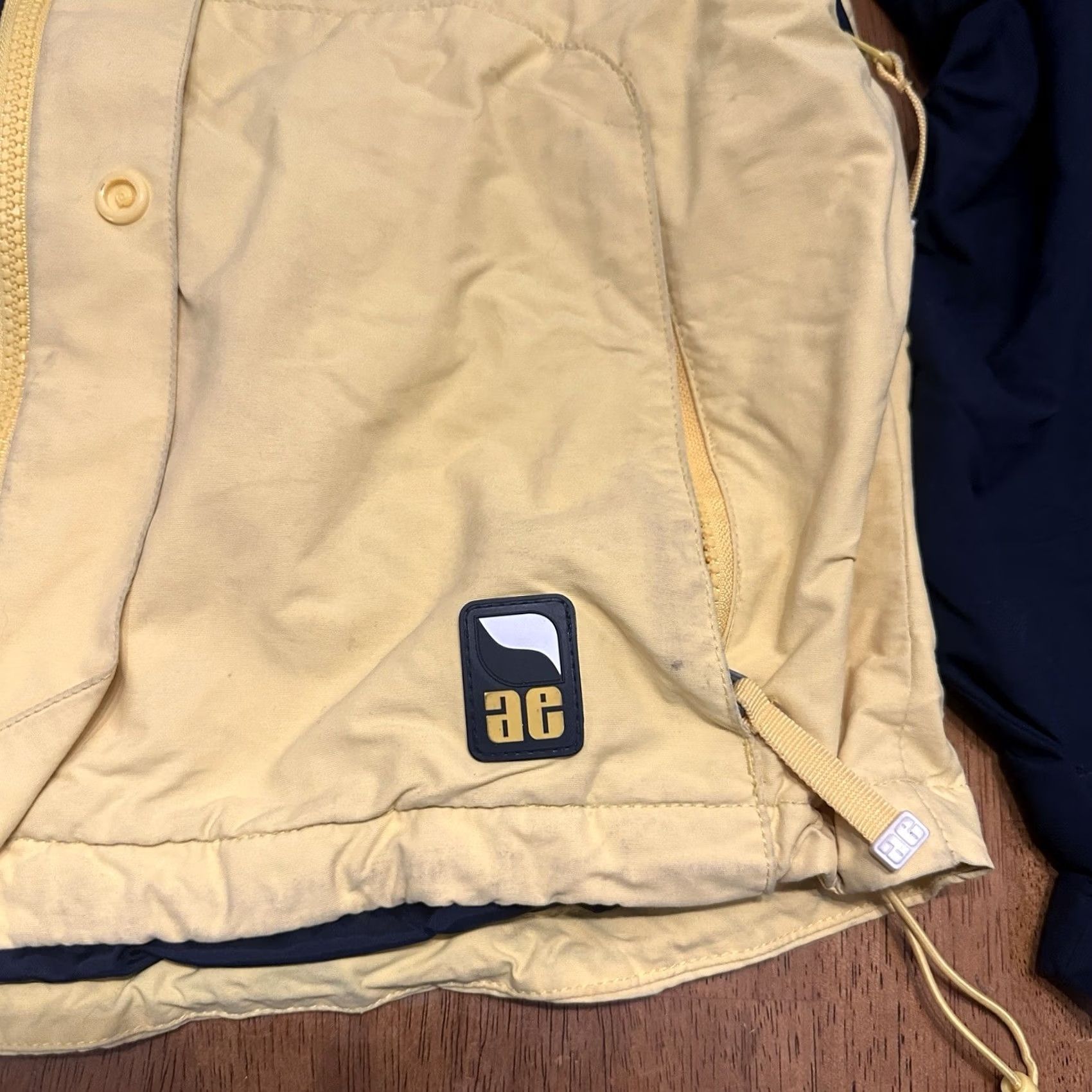 American Eagle Outfitters VINTAGE American Eagle Yellow Hooded Windbreaker Jacket Men’s Medium Y2K AE77 Size US M / EU 48-50 / 2 - 2 Thumbnail