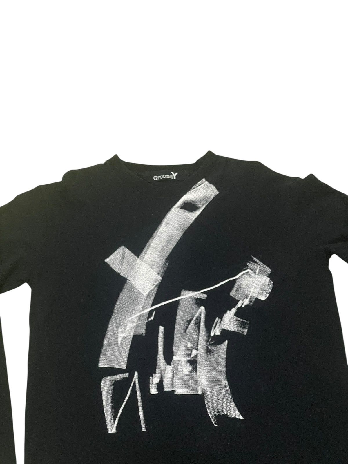 Yohji Yamamoto Ground Y Yohji Yamamoto Art Tee Long Sleeve 6🟩8 j Size US M / EU 48-50 / 2 - 5 Thumbnail