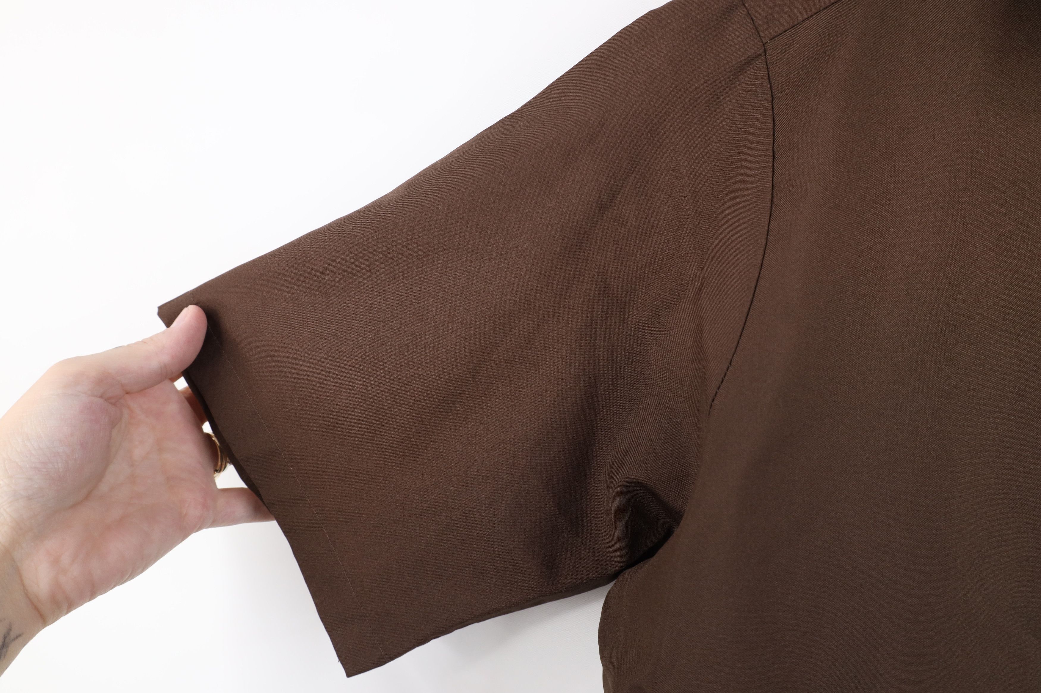 Vintage Vintage 70s Streetwear Touch Short Sleeve Button Shirt Brown Size US M / EU 48-50 / 2 - 5 Thumbnail