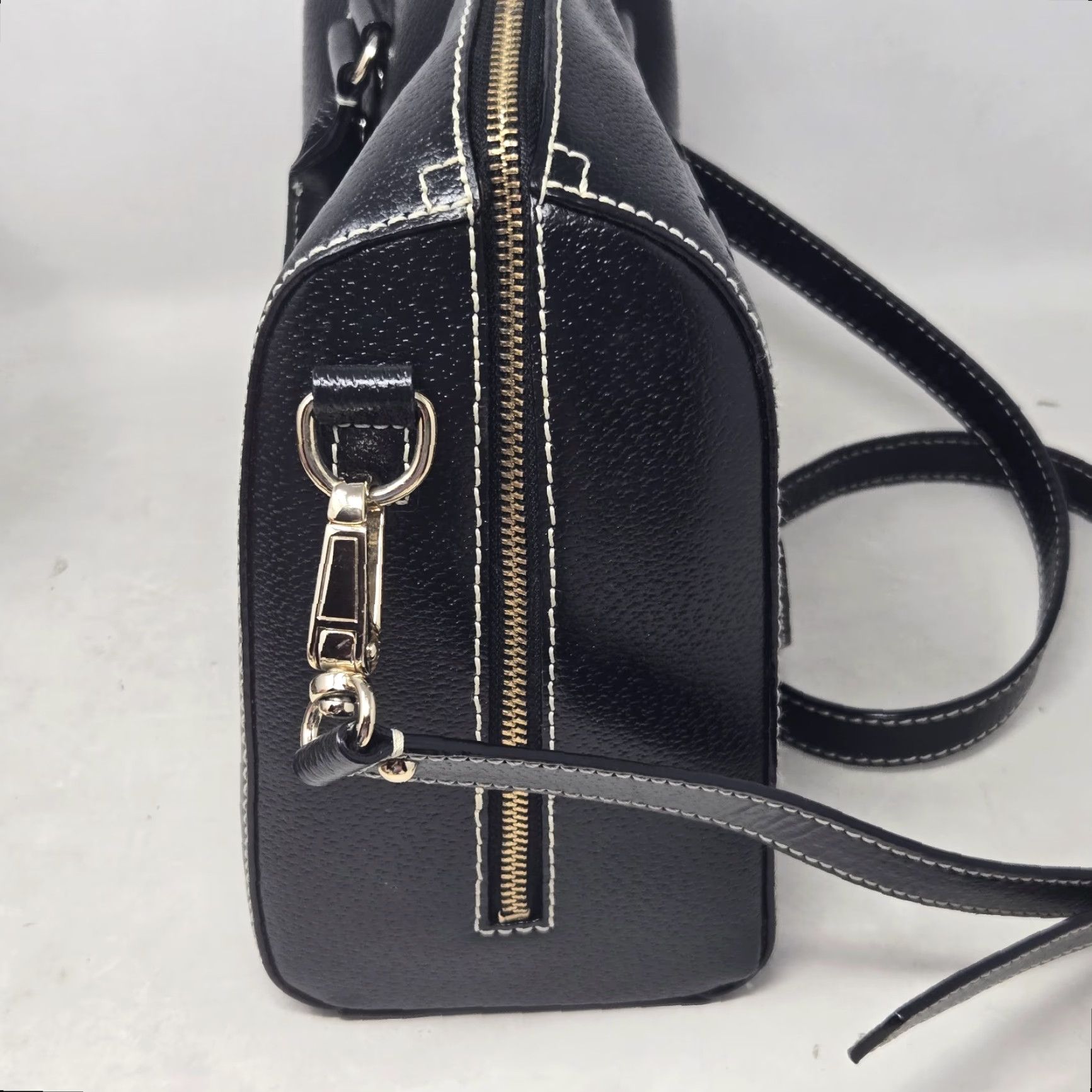 Vintage kate spade Wellesley Satchel Crossbody Bag Black Leather OS Womens Size ONE SIZE - 5 Thumbnail