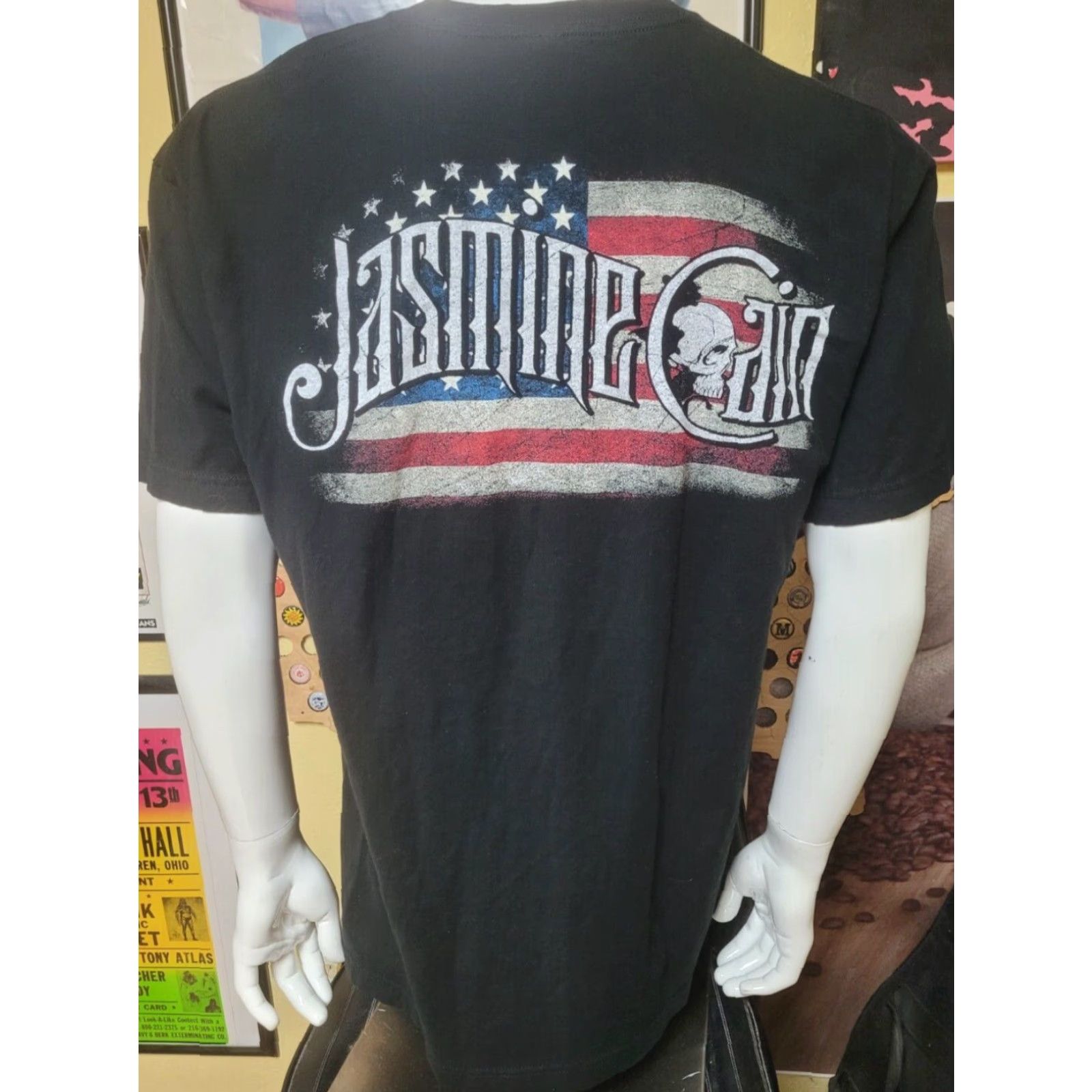 Tultex Jasmine Cain Band T Shirt XL Black Mens USA Size US XL / EU 56 / 4 - 3 Thumbnail