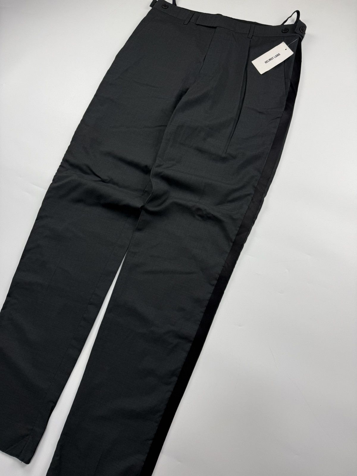 Helmut Lang Helmut Lang Side Tape Wool Silk Trouser Size US 32 / EU 48 - 4 Thumbnail