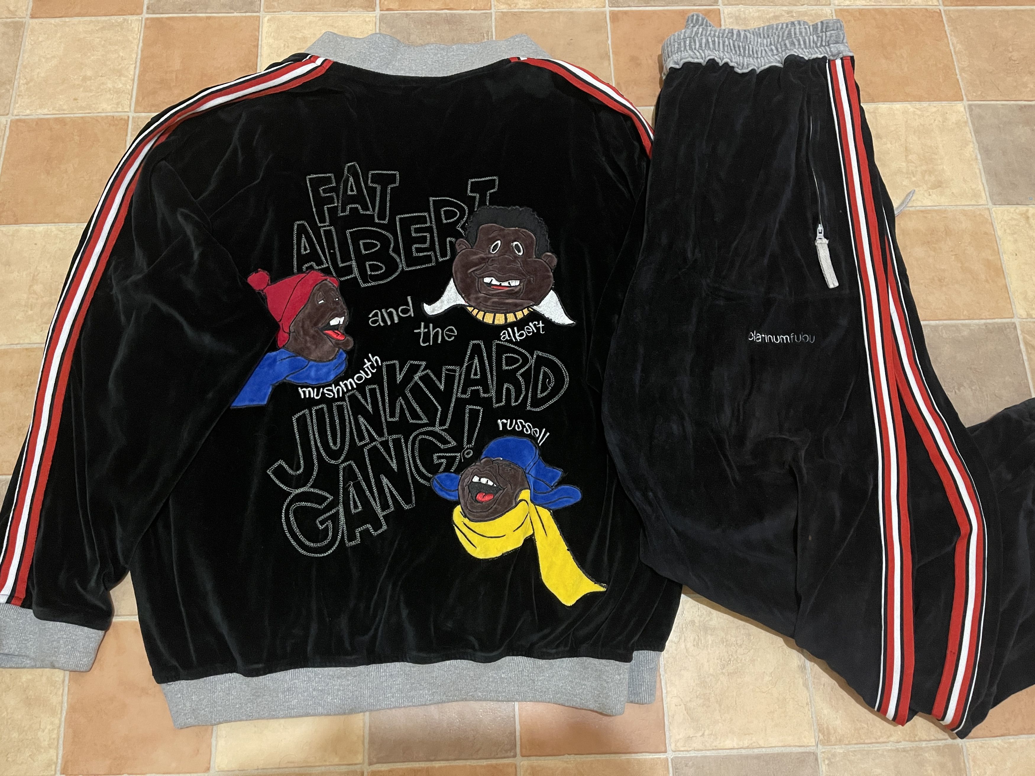 Fubu FUBU tracksuit track suit jacket pants set Fat Albert size L Size US L / EU 52-54 / 3 - 1 Thumbnail