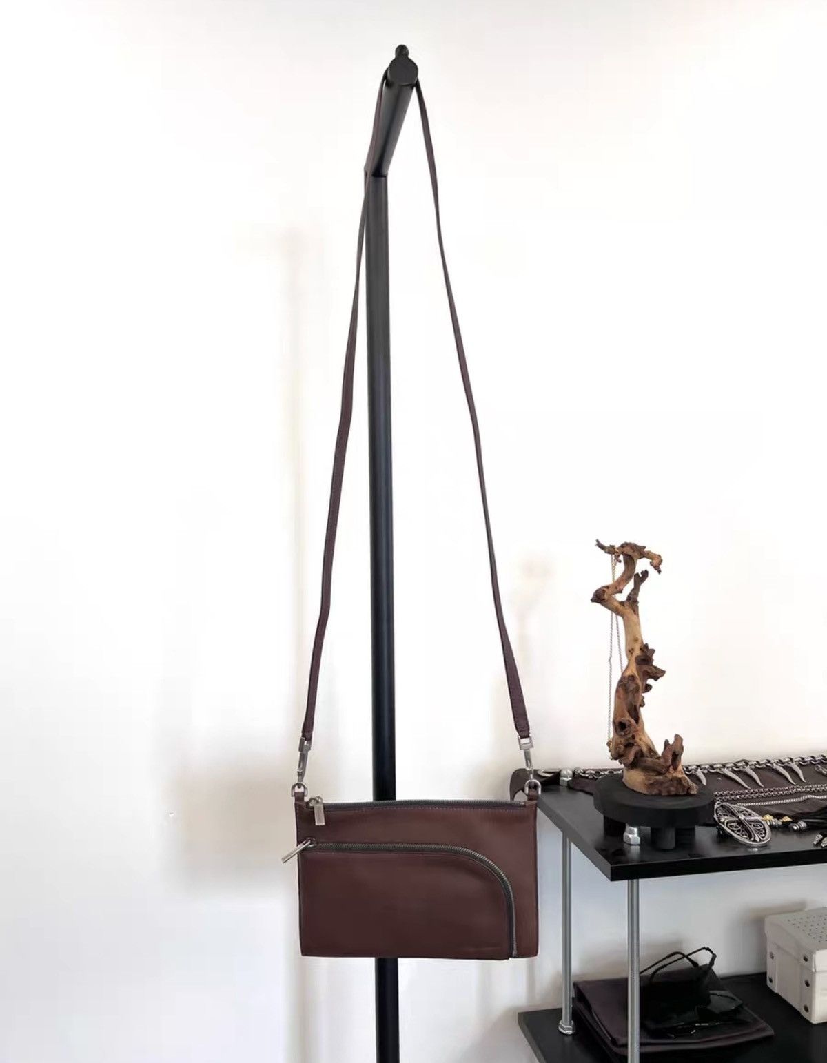 Rick Owens Rick Owens Mainline "Blood" Leather Crossbody Bag Size ONE SIZE - 9 Thumbnail
