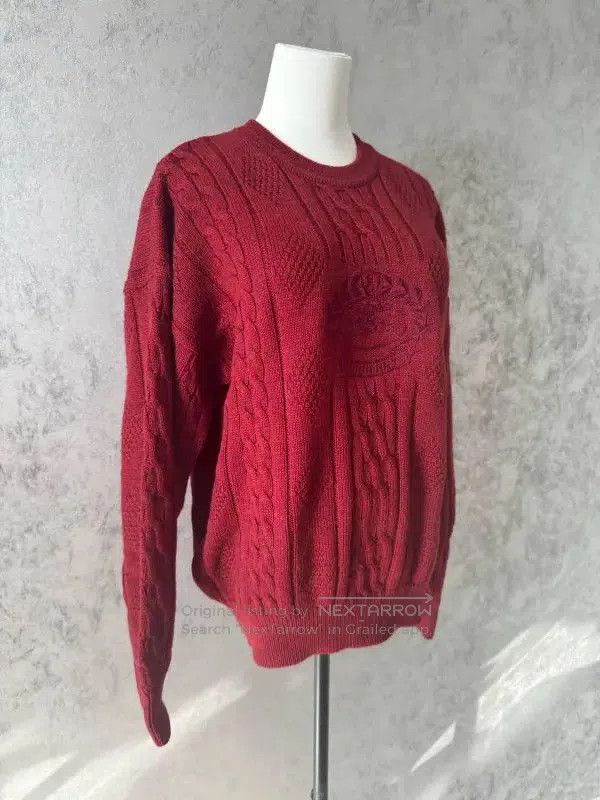 Burberry Burberry Wine Red Wool Long Sleeve Sweater. Size M / US 6-8 / IT 42-44 - 6 Thumbnail
