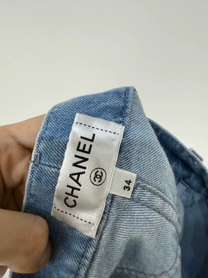 Chanel Chanel 24P hollow denim shorts Size 42" / US 20 - 5 Thumbnail