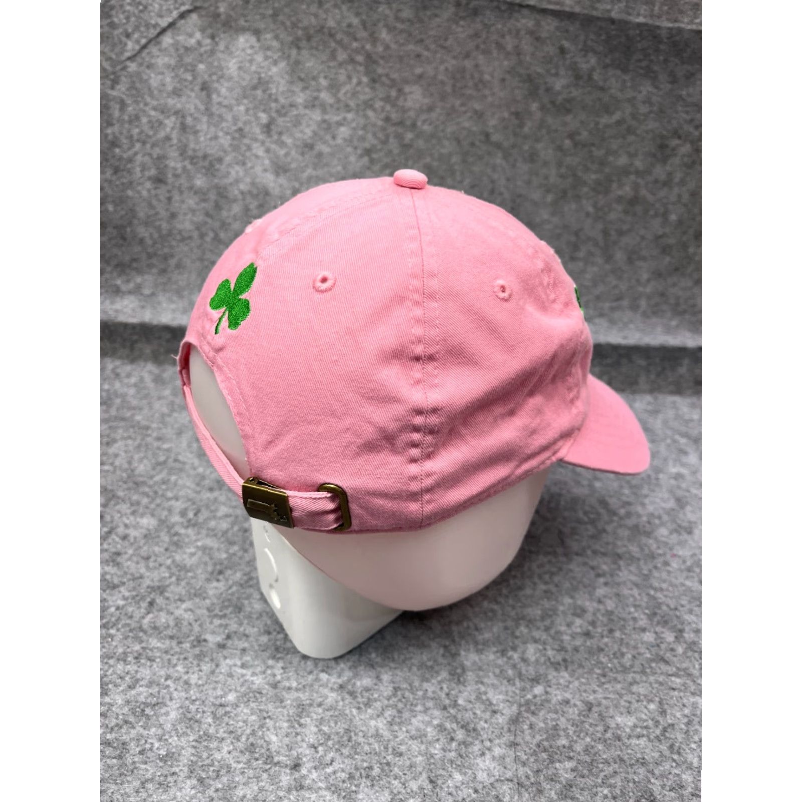 Vintage Boston Massachusetts Clover Hat Adult One Size Pink 100% Cotton Size ONE SIZE - 7 Thumbnail