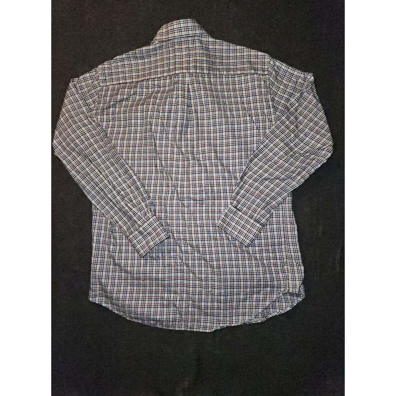 Peter Millar Peter Millar Button-Up Shirt Men's Large Long Sleeve Glen Plaid Retro Workwear Size US L / EU 52-54 / 3 - 6 Thumbnail