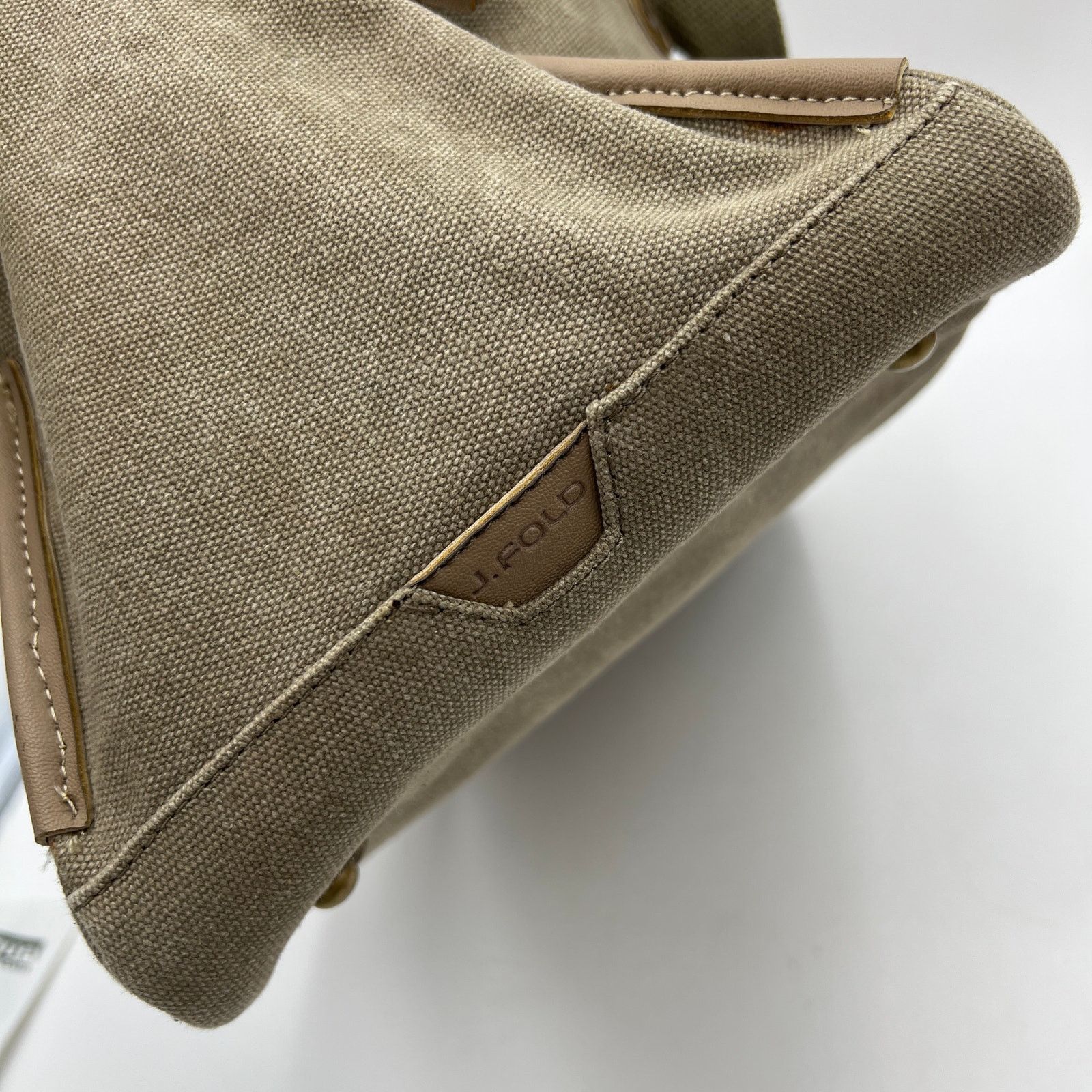 Other J. Fold Canvas Duffle Gray Overnighter Weekender Bag Size ONE SIZE - 6 Thumbnail