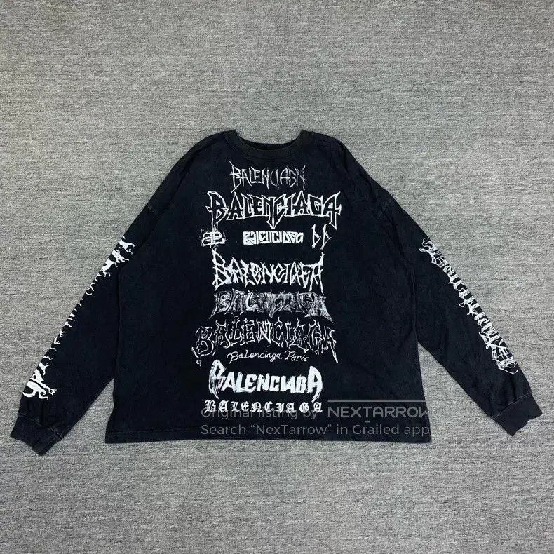 Balenciaga Balenciaga Black Sanskrit Graffiti Multielement Full Print Size US L / EU 52-54 / 3 - 1 Thumbnail