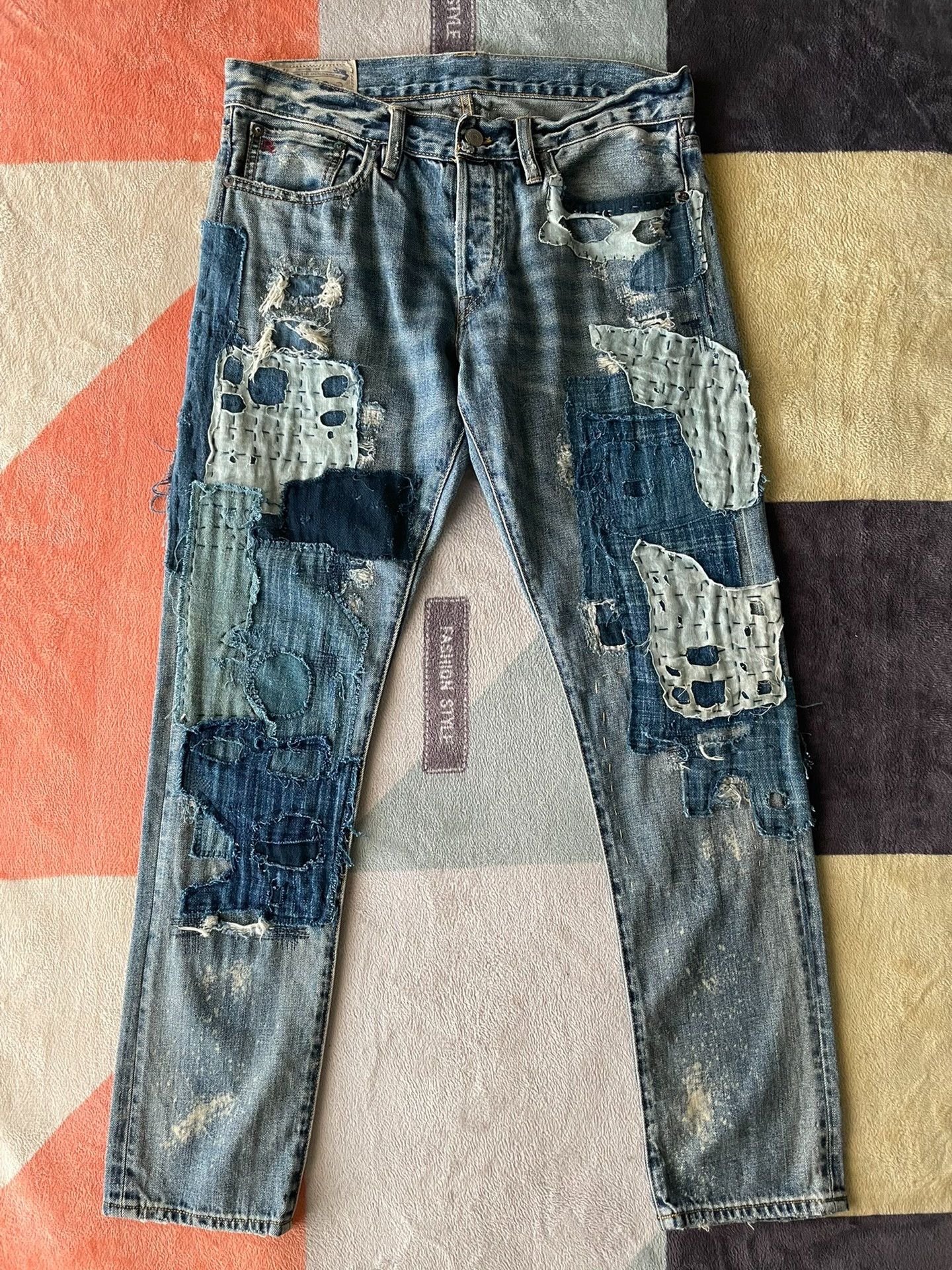 Polo Ralph Lauren Ralph Lauren Indigo Patch Jeans Size US 30 / EU 46 - 1 Thumbnail