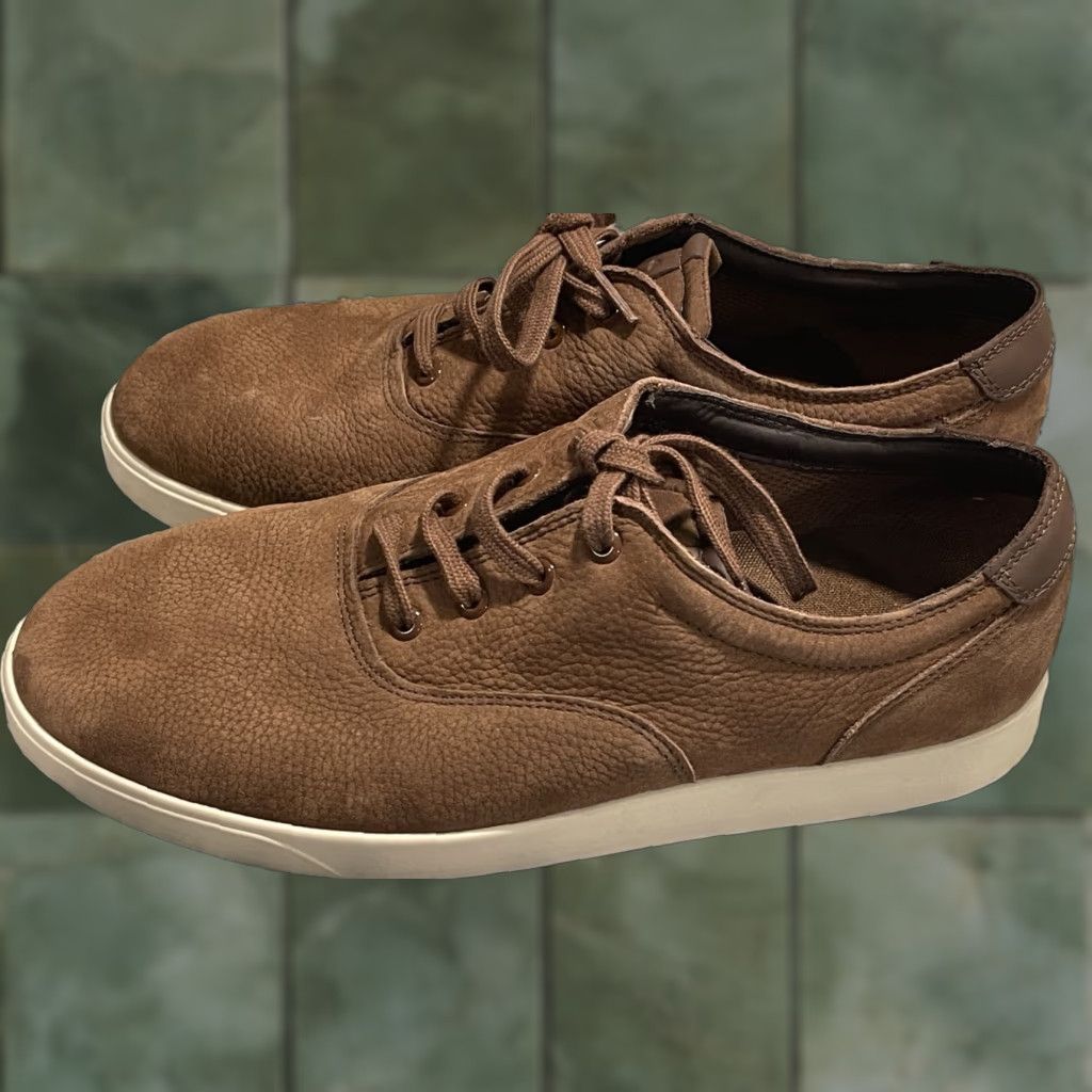 Ecco ECCO Street Lite Sneakers Men 44 Brown Leather Casual Lace Up Round Toe Cushioned Leather Lining Solid Pattern Shoes Mens 10-10.5 US 44 EU Size US 10 / EU 43 - 1 Thumbnail