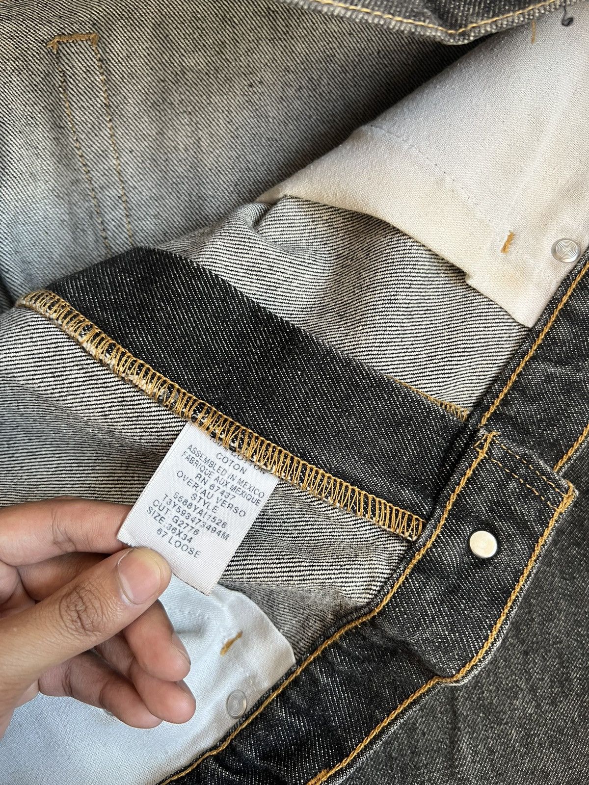 Polo Ralph Lauren Polo Jeans Ralph Lauren Baggy Style Black Denim Size US 38 / EU 54 - 9 Thumbnail