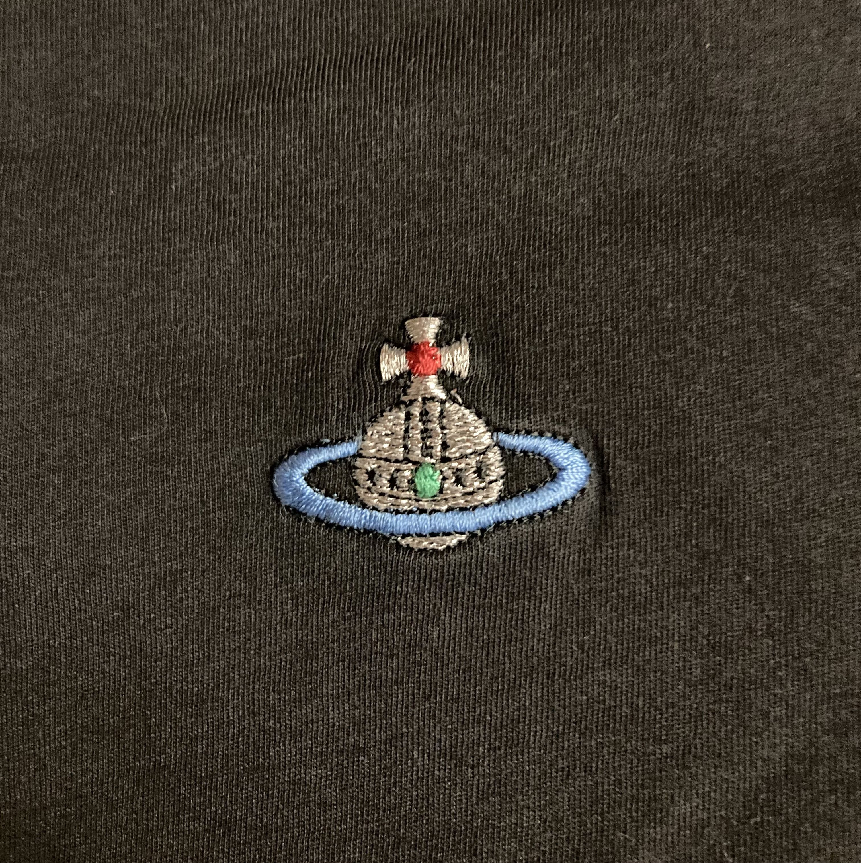 Vivienne Westwood Vivienne Westwood Embroidered orb logo Black T-Shirt Size US M / EU 48-50 / 2 - 4 Thumbnail