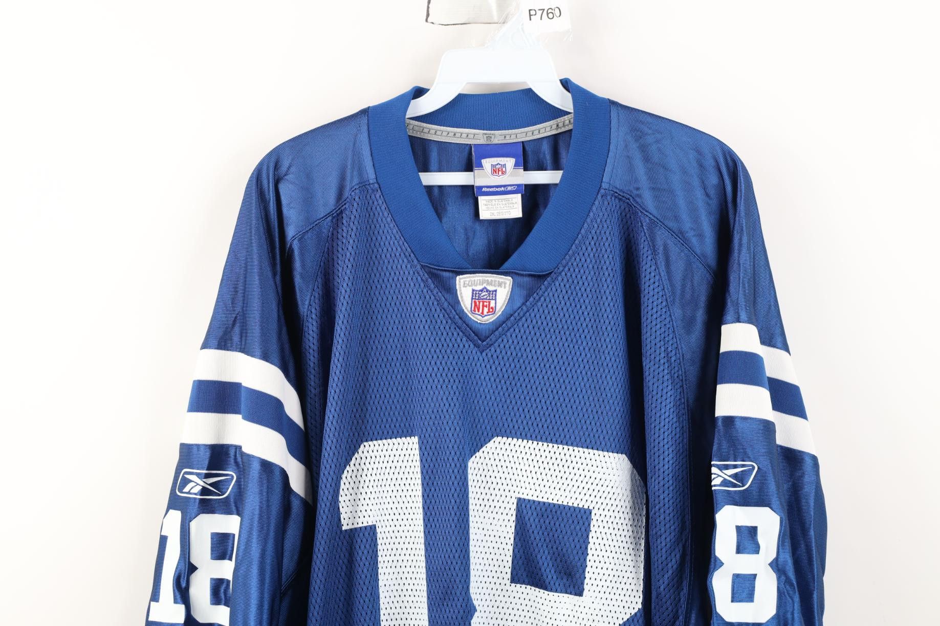 Reebok Vintage Reebok Manning Indianapolis Colts Jersey #18 Size US XXL / EU 58 / 5 - 2 Thumbnail