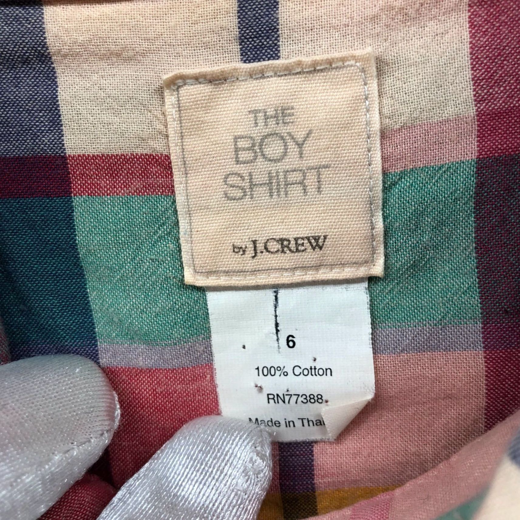 J.Crew J. Crew Button-Up Shirt Womens 6 Long Sleeve Plaid Lightweight Cotton Multicolor Shirt Size M / US 6-8 / IT 42-44 - 3 Thumbnail