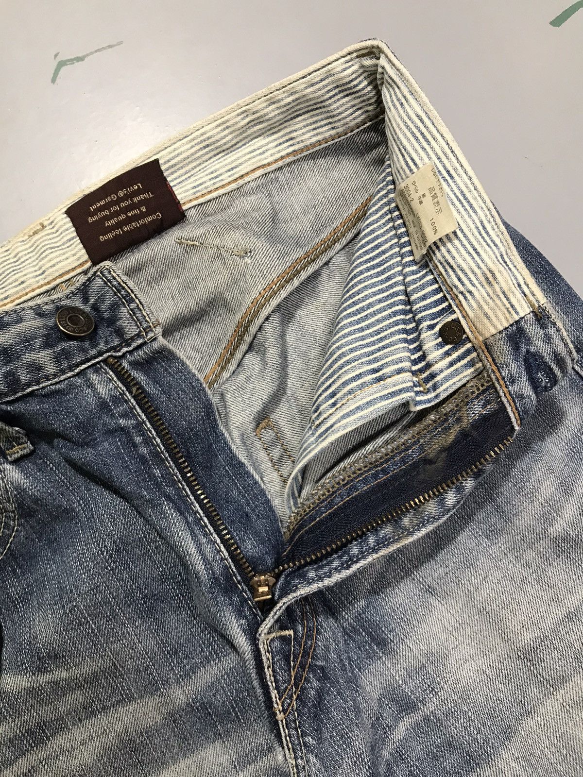 Levi's Vintage Levi’s 523 buckle belt damaged denim Size US 30 / EU 46 - 6 Thumbnail