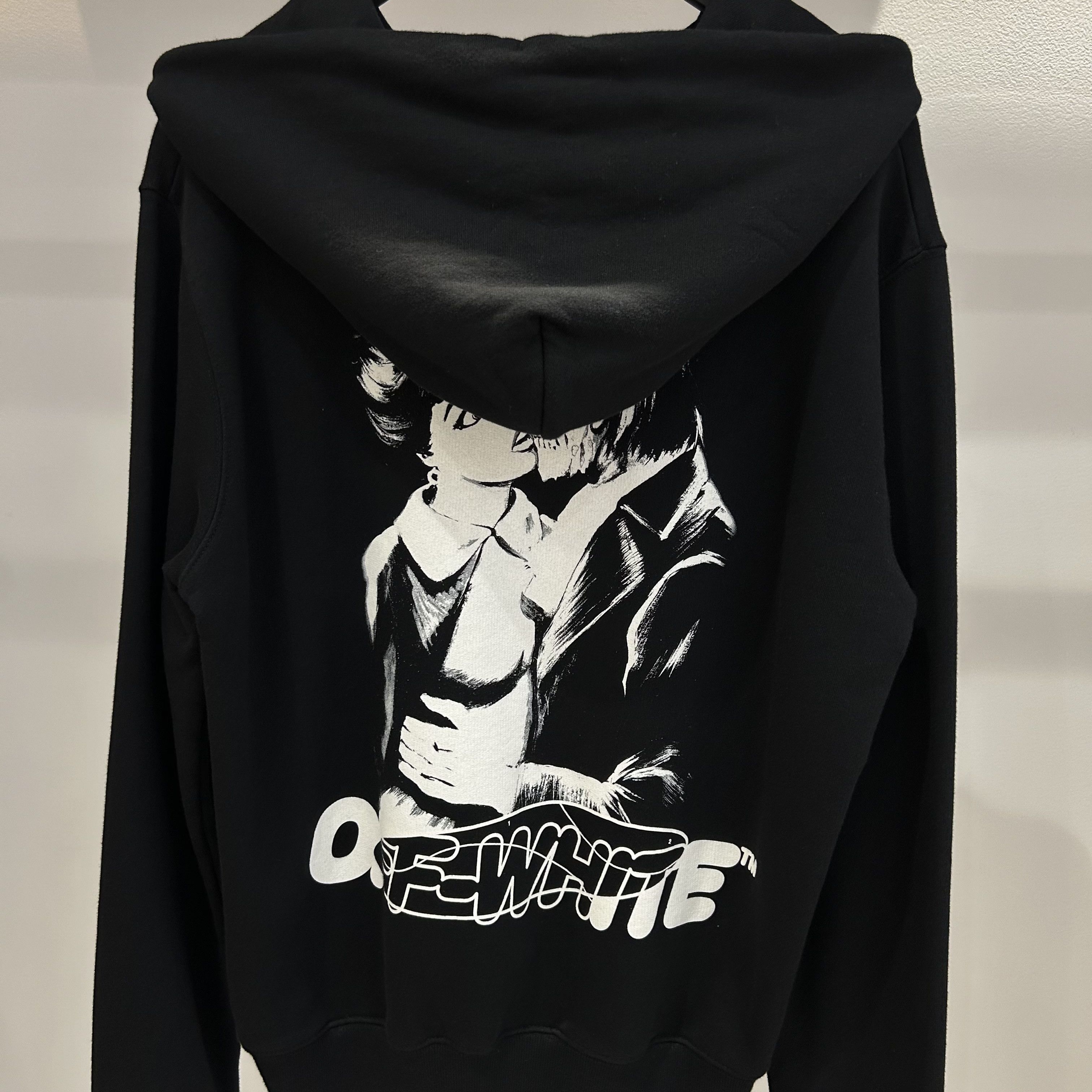Off-White OFF-WHITE Black Kiss 21 Hoodie Size US M / EU 48-50 / 2 - 3 Thumbnail