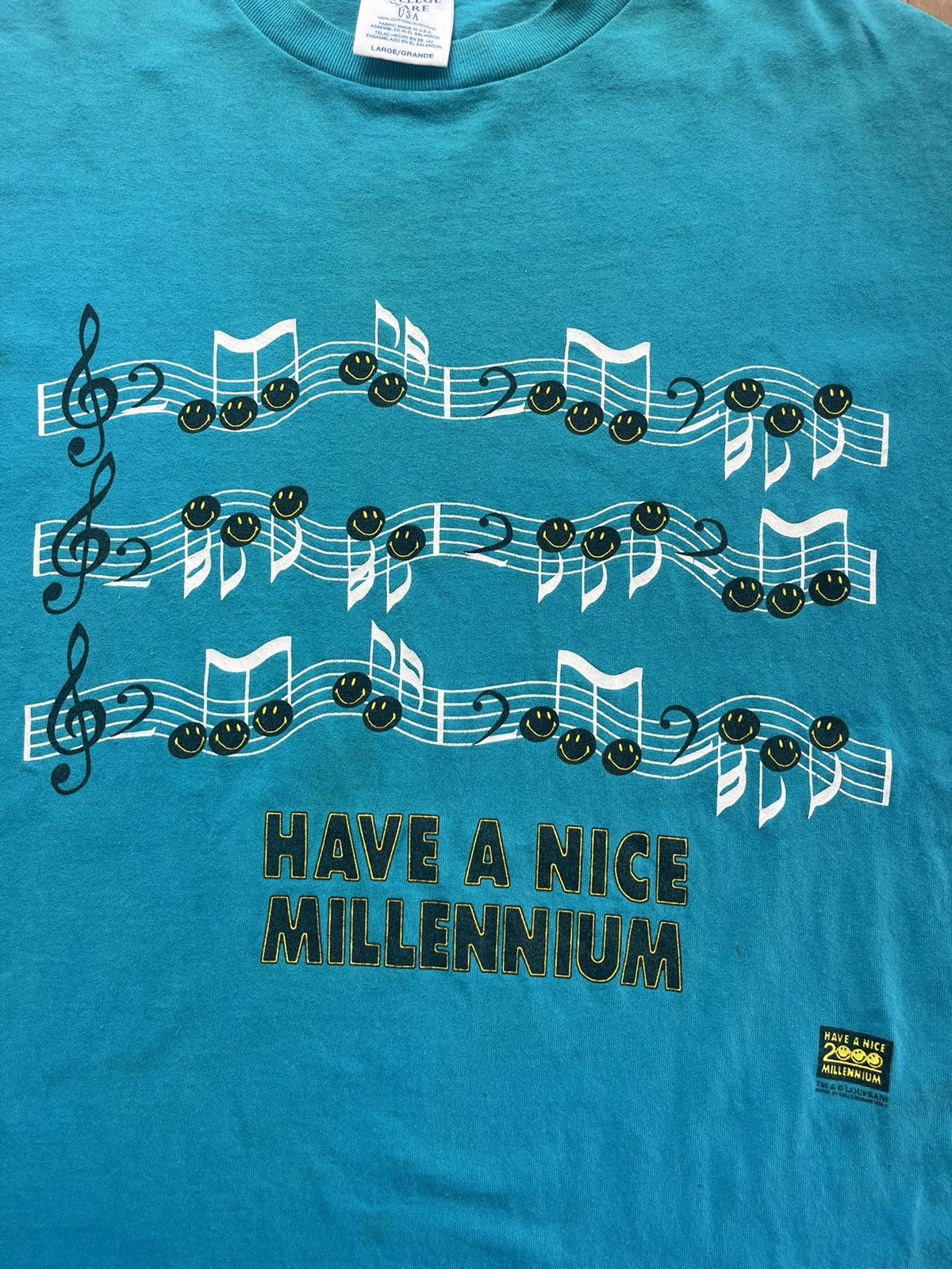 Vintage Vintage Have A Nice Millennium Notes Tshirt Size US L / EU 52-54 / 3 - 6 Thumbnail