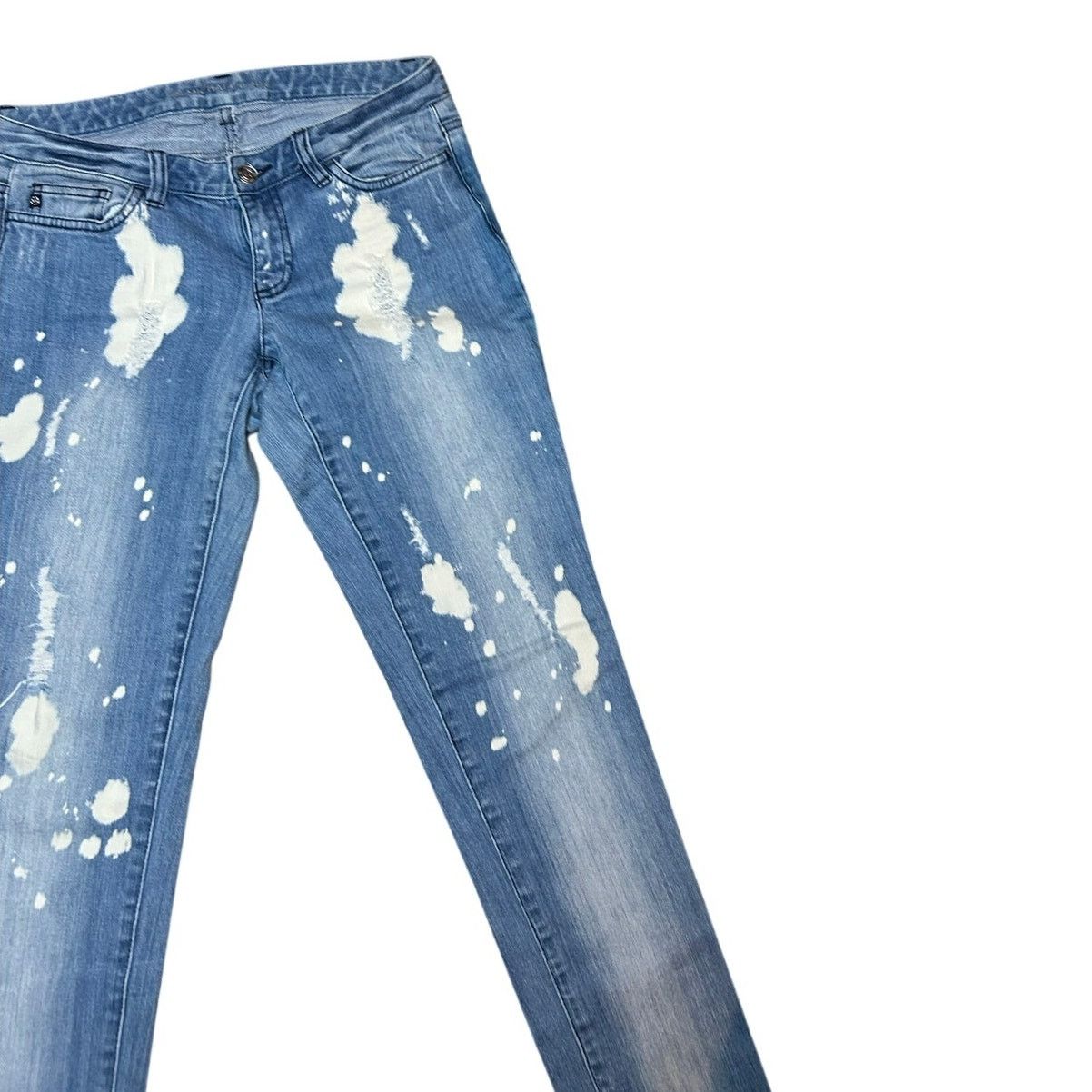 Michael Kors Michael Kors Bleach Splatter Distressed Skinny Jeans Size 26" / US 2 / IT 38 - 11 Thumbnail