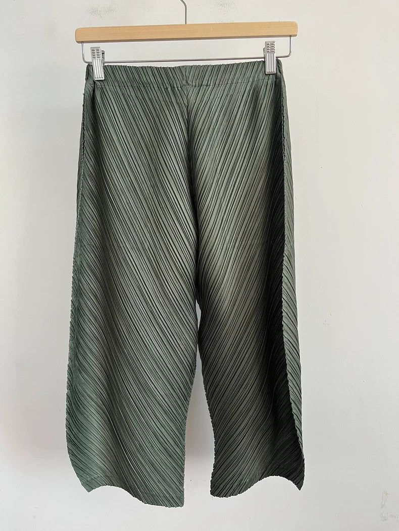 Issey Miyake issey miyake size:1 Green pleated pants Size 42" / US 20 - 2 Thumbnail