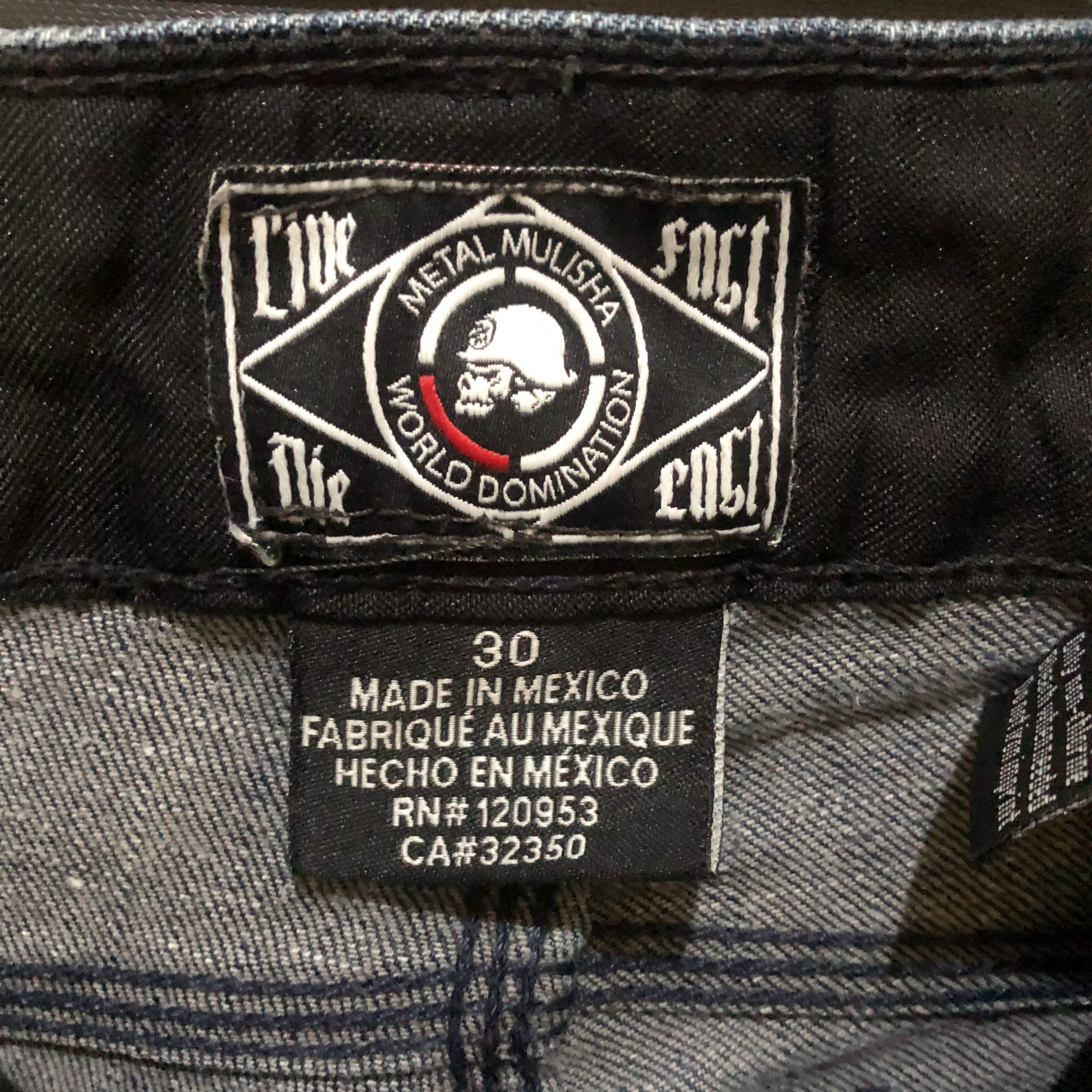 Metal Mulisha Metal Mulisha Live Fast Die Last Jeans Denim Pants Size US 30 / EU 46 - 10 Thumbnail
