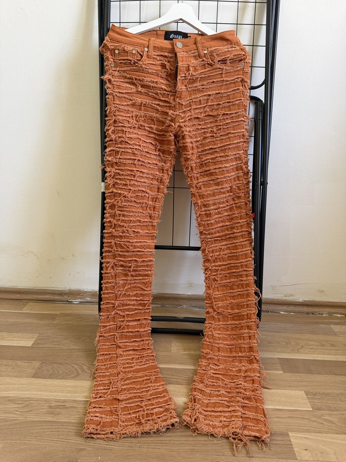 GUAPI Guapi destroyed jeans distressed opium y2k blueface style Size US 28 / EU 44 - 1 Thumbnail