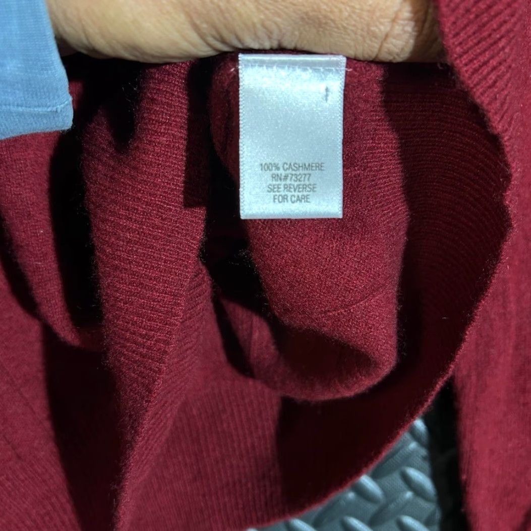 Apt. 9 Apt.9 Red V-Neck Long Sleeve Pullover 100% Cashmere Sweater Men XL Size Mens Red V-Neck Pullover Cashmere Sweater XL Men Size US XL / EU 56 / 4 - 4 Thumbnail