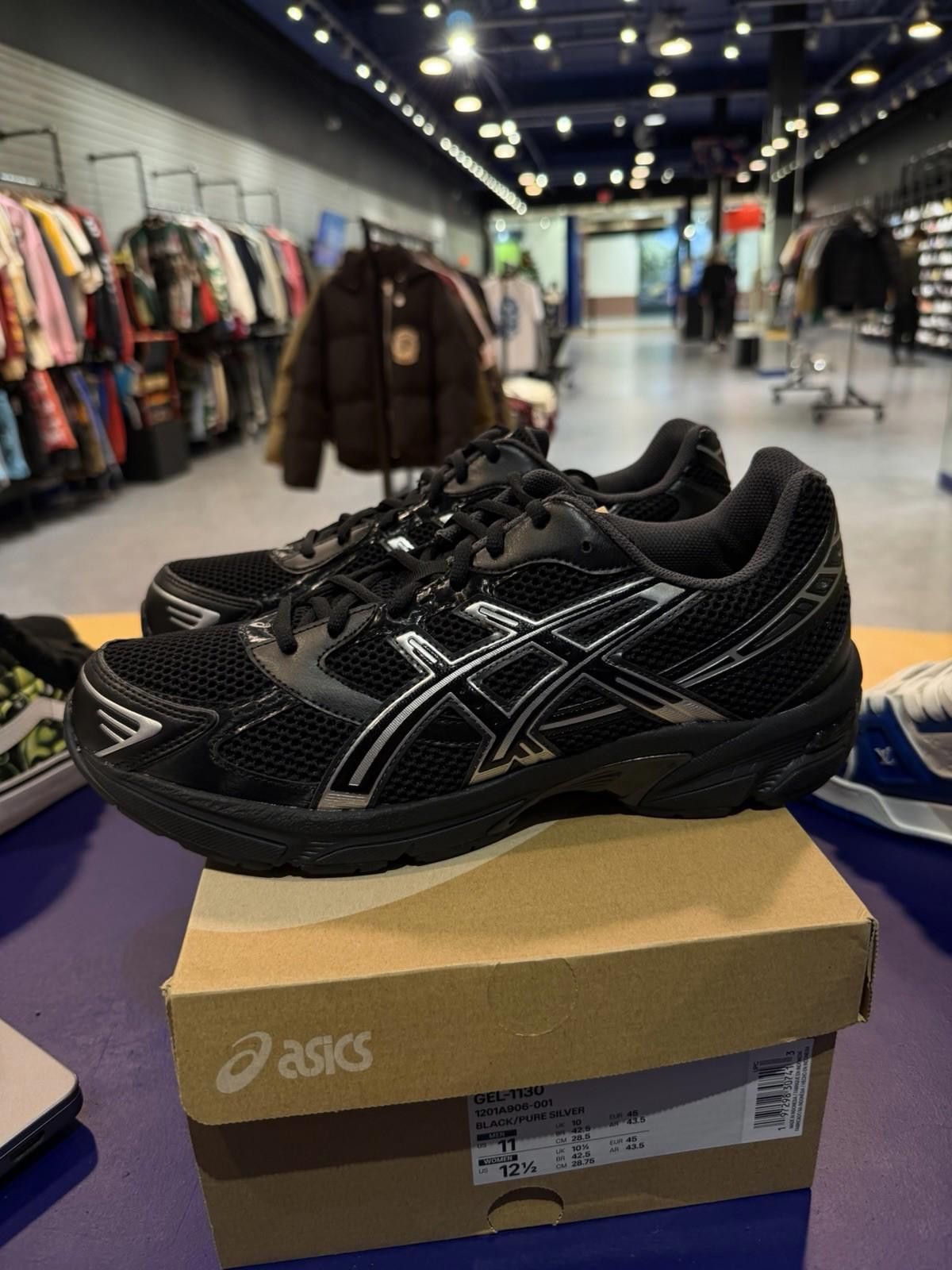 Asics ASICS Gel-1130 Black Pure Silver Men’s (11) 1201A906-001 NEW Size US 11 / EU 44 - 1 Thumbnail