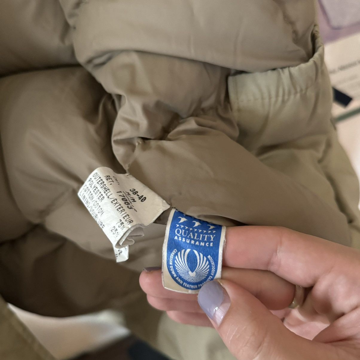 Canada Goose × Vintage vintage Snow Goose (pre-Canada Goose) beige down parka Size US M / EU 48-50 / 2 - 7 Thumbnail