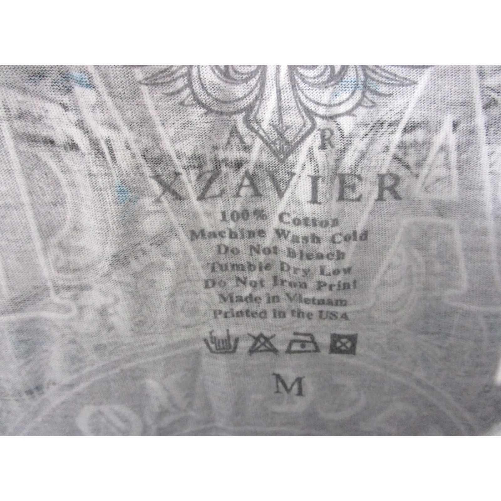 Vintage Xzavier Shirt Mens M White Cross Wings Graphic Peace Love Tee Size US M / EU 48-50 / 2 - 5 Thumbnail