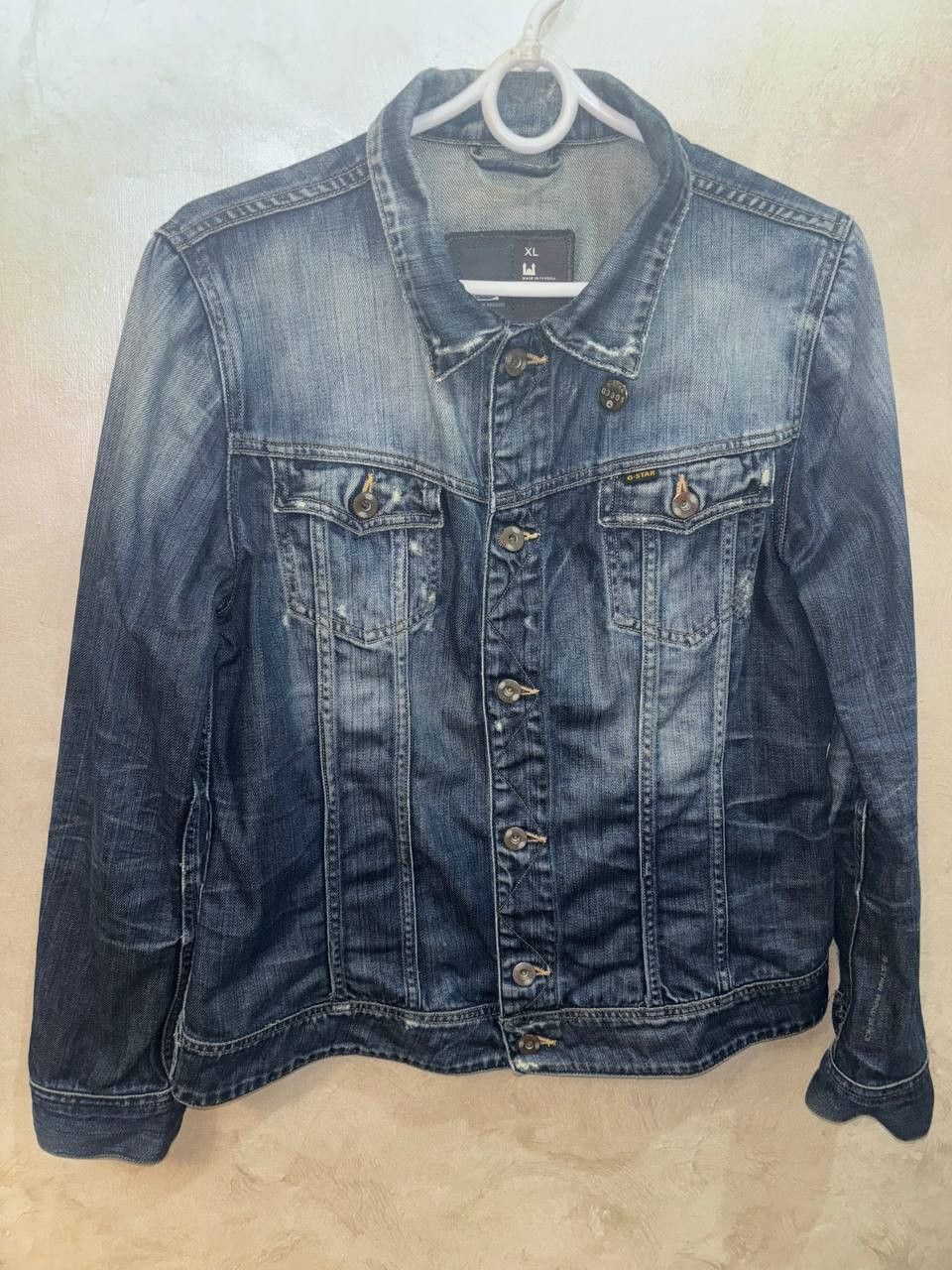 G-Star Vintage G-Star RAW 3301 Trucker Denim Blue Jacket Size US M / EU 48-50 / 2 - 4 Thumbnail
