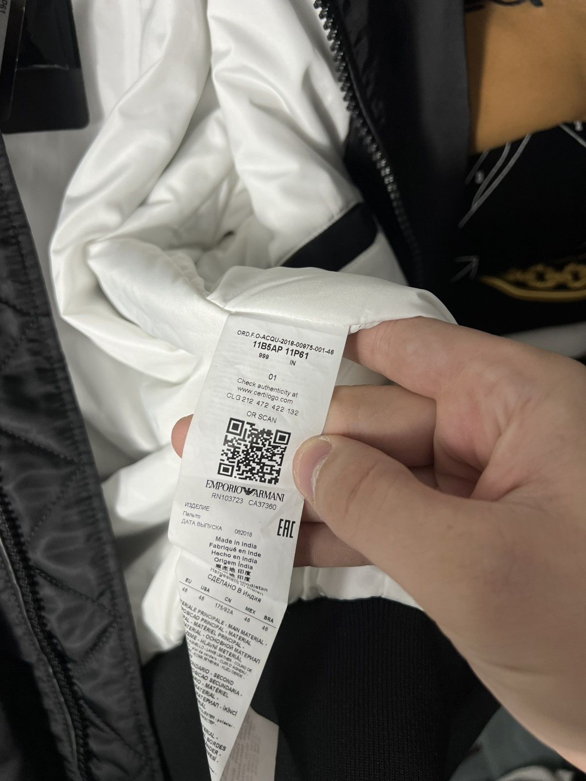 Emporio Armani 🖤 NWT Emporio Armani Reversible Leather Bomber — Black Size US M / EU 48-50 / 2 - 15 Thumbnail