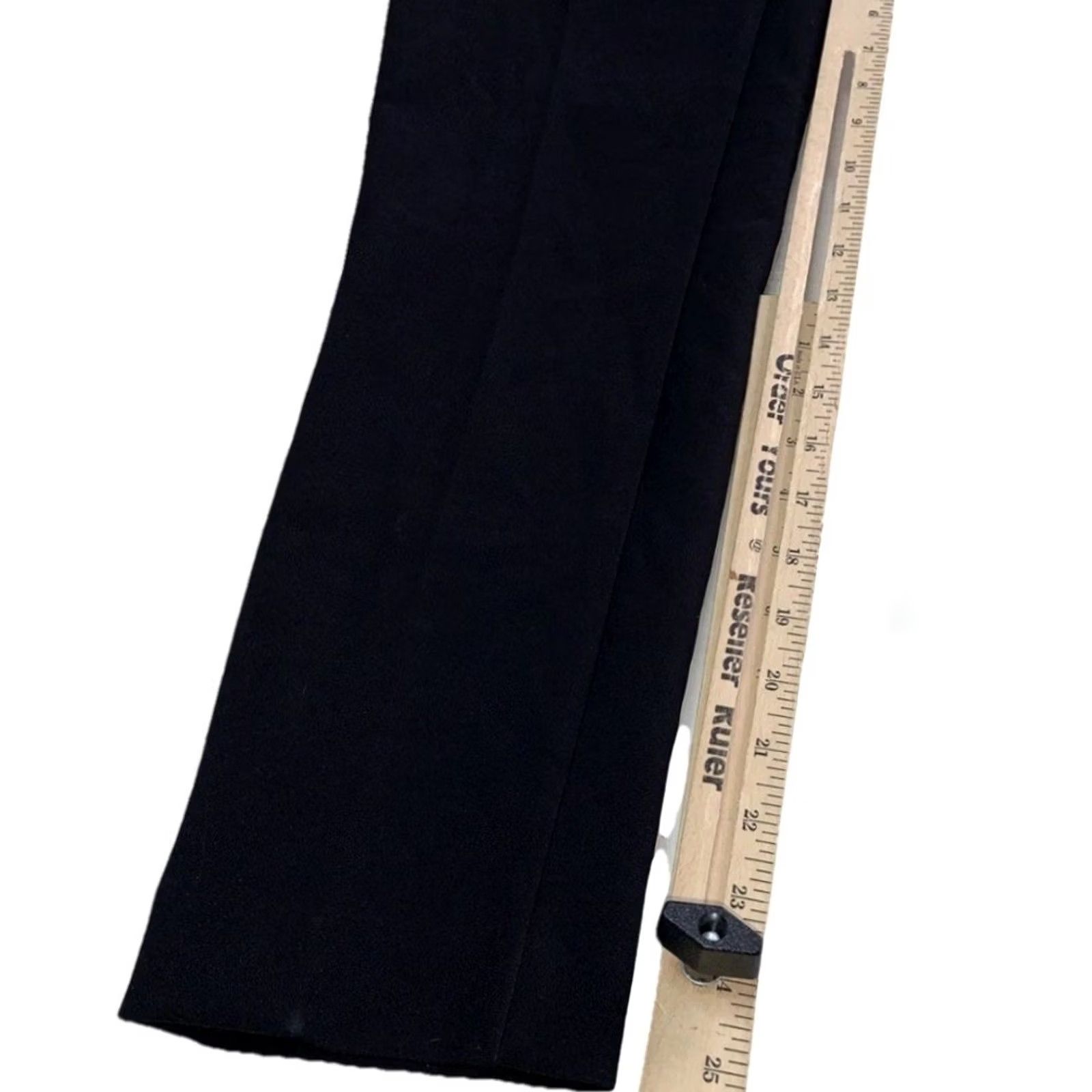 Calvin Klein Calvin Klein Slim Leg Cropped Trousers Pull On Womens 00 Black Polyester Blend Slimming Career Pant Size 24" / US 00 / IT 34 - 5 Thumbnail