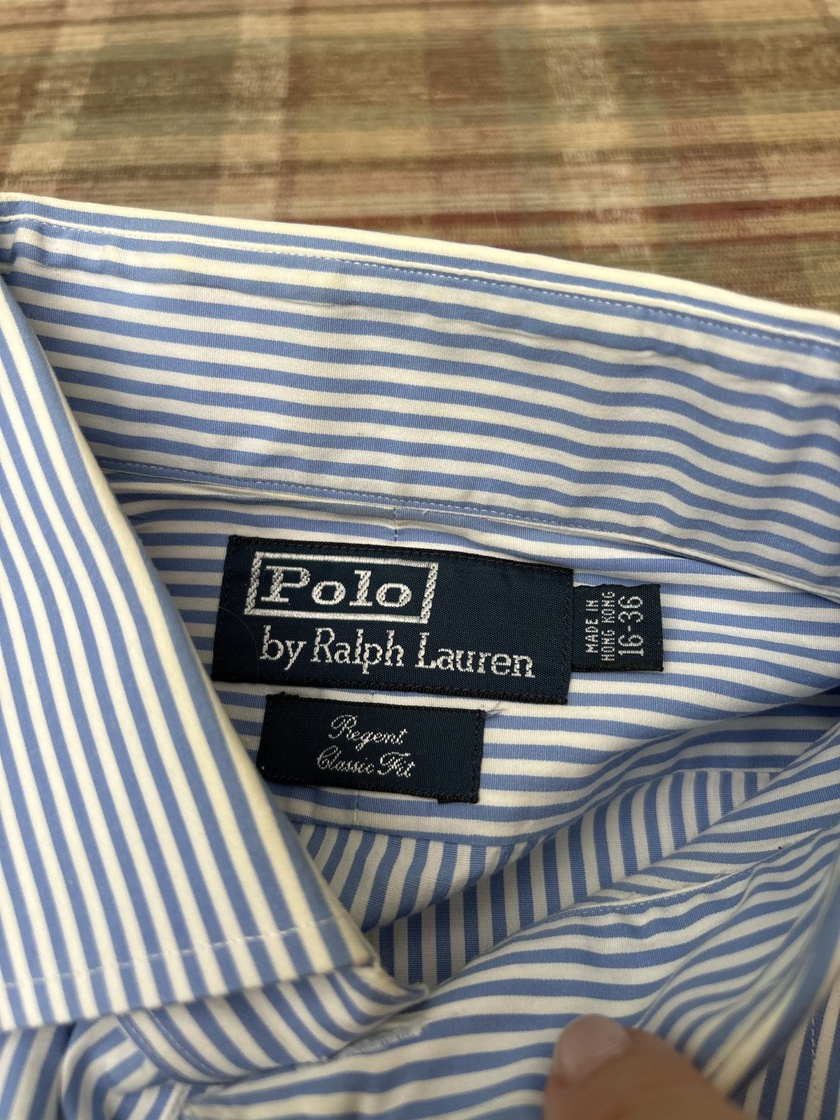Polo Ralph Lauren Ralph Lauren button down navy & white Size US XXS / EU 40 - 2 Thumbnail