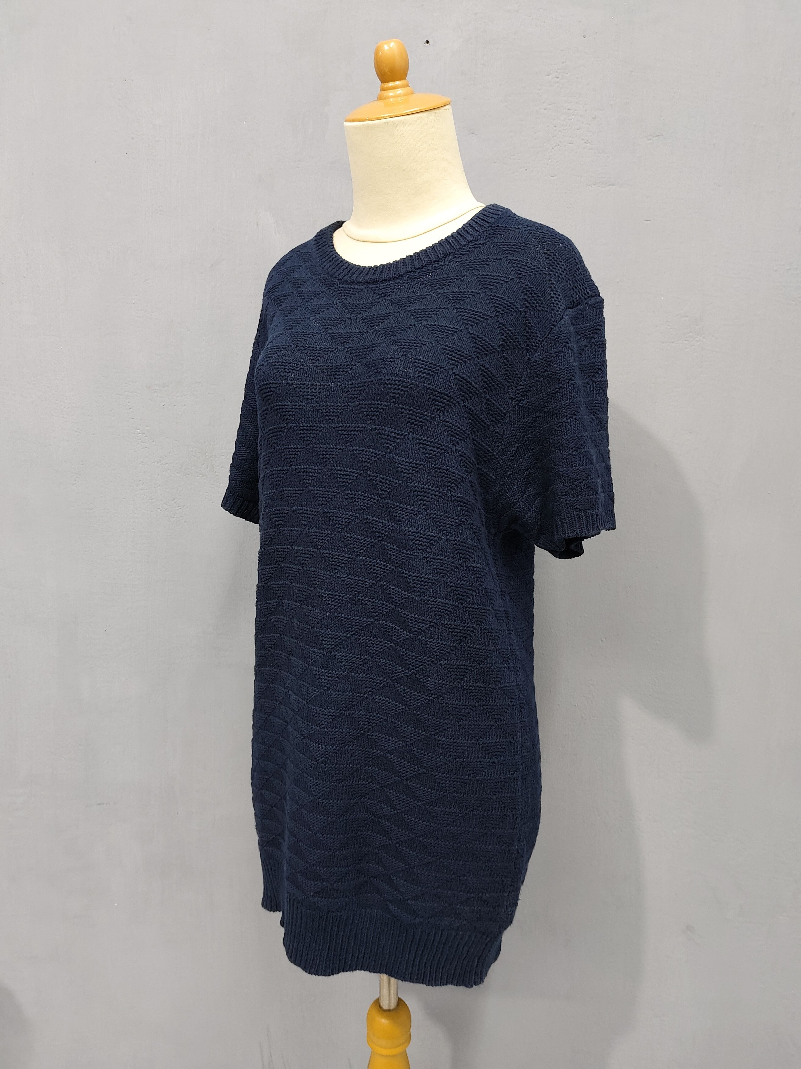 Katharine Hamnett London NEED GONE💥Vtg Katherine Hamnett Knitted Short Sleeve Size L / US 10 / IT 46 - 3 Thumbnail
