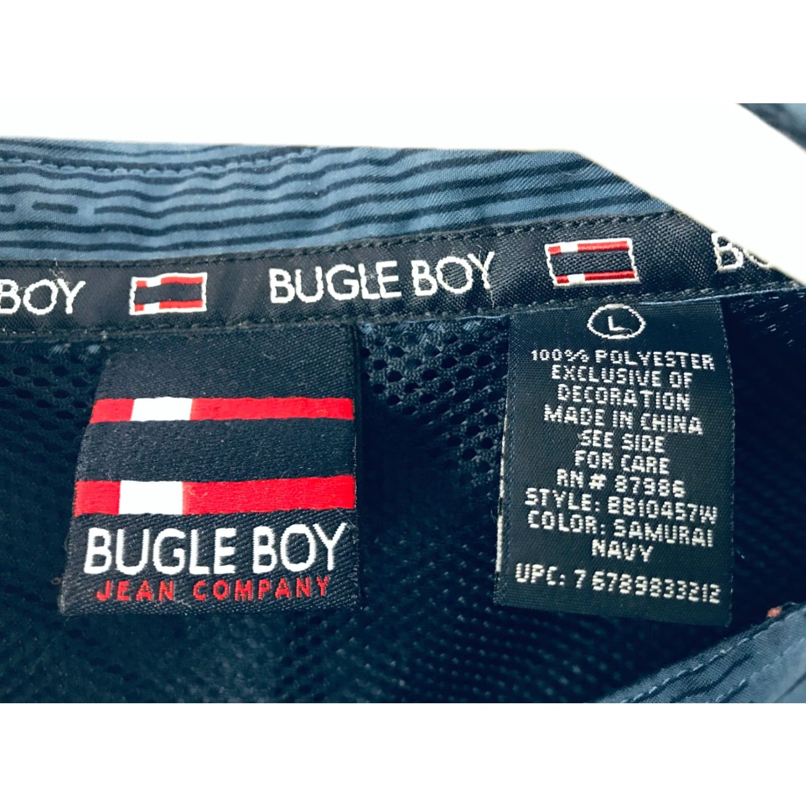 Bugle Boy Bugle Boy Shirt Men's Large Blue Button-Up Long Sleeve Pocket Vented Hiking Button-Down Collar Shirts Mens Regular Fit Size US L / EU 52-54 / 3 - 7 Thumbnail