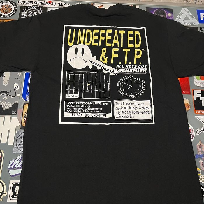 Undefeated Undefeated FTP Locksmith Key Tee Black Large Pre owned
