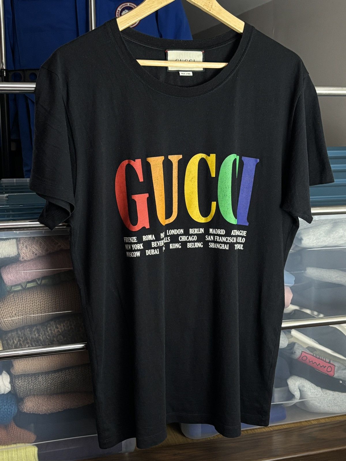 Gucci Gucci Cities Rainbow T-Shirt Size US M / EU 48-50 / 2 - 2 Thumbnail