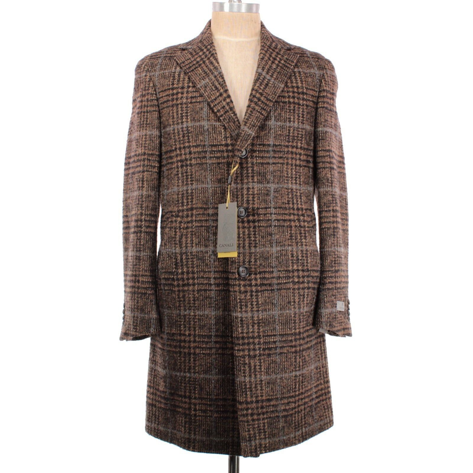 Canali Canali Coat Size S US In Brown Wool Blend Size US S / EU 44-46 / 1 - 1 Thumbnail