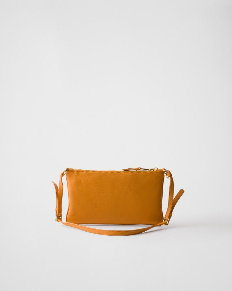 Prada o1B3y1r0526 Size: OS / Leather Pouch in Amber Size ONE SIZE - 3 Thumbnail