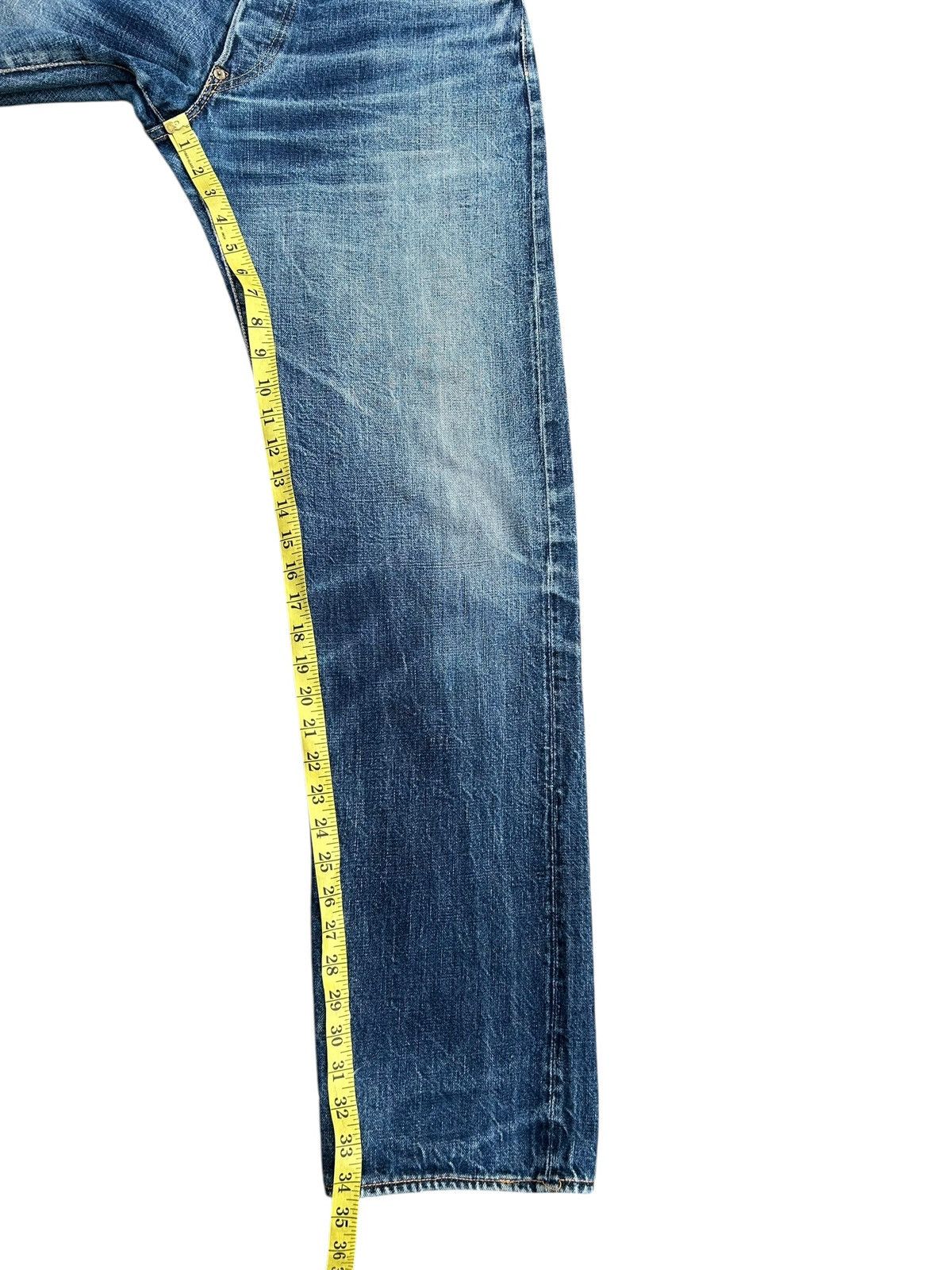 Evisu Vintage Evisu Selvedge Distressed Repair Denim Jeans Size US 33 - 24 Thumbnail