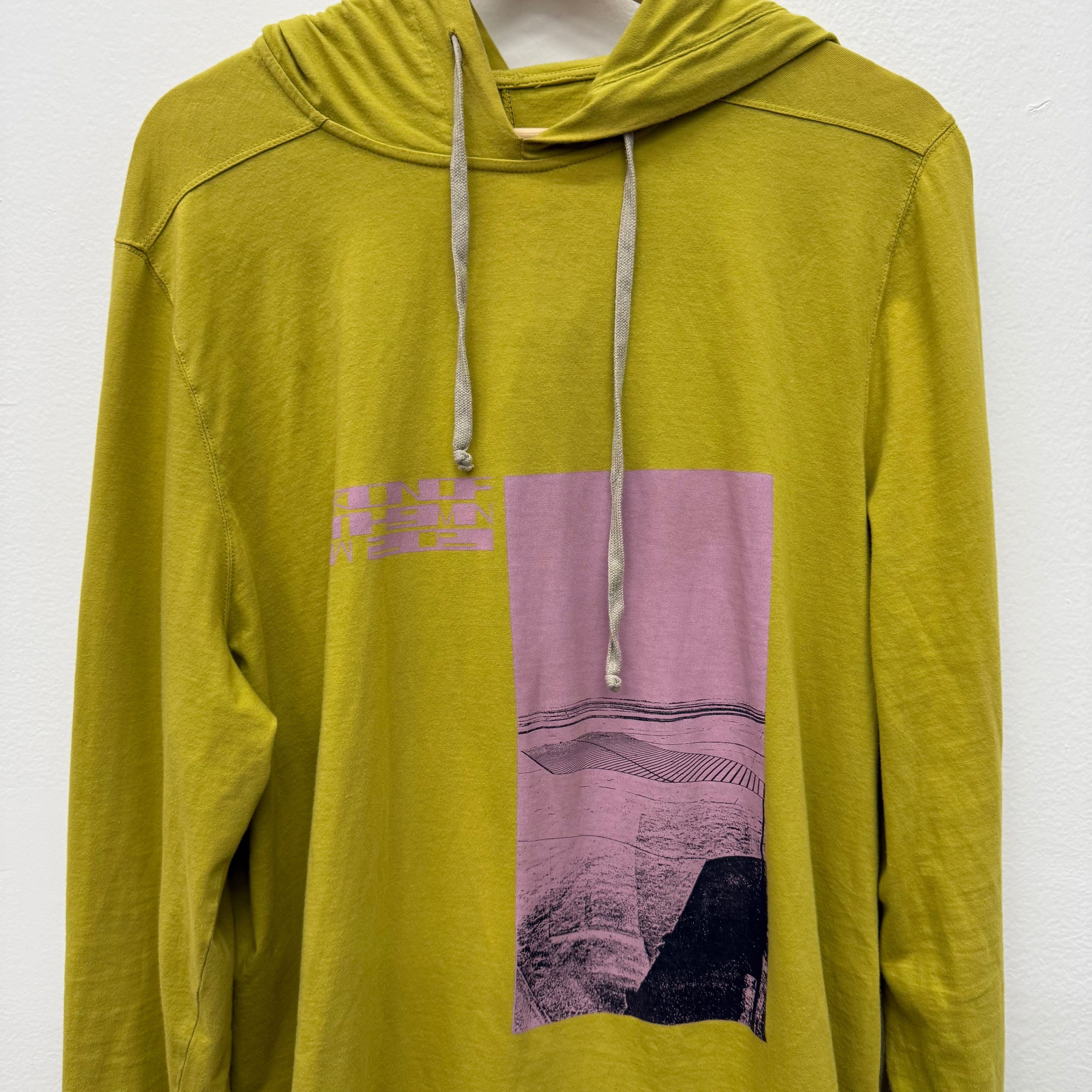 Rick Owens Drkshdw Rick Owens DRKSHDW Long Hoodie Yellow - Size M Size US M / EU 48-50 / 2 - 3 Thumbnail