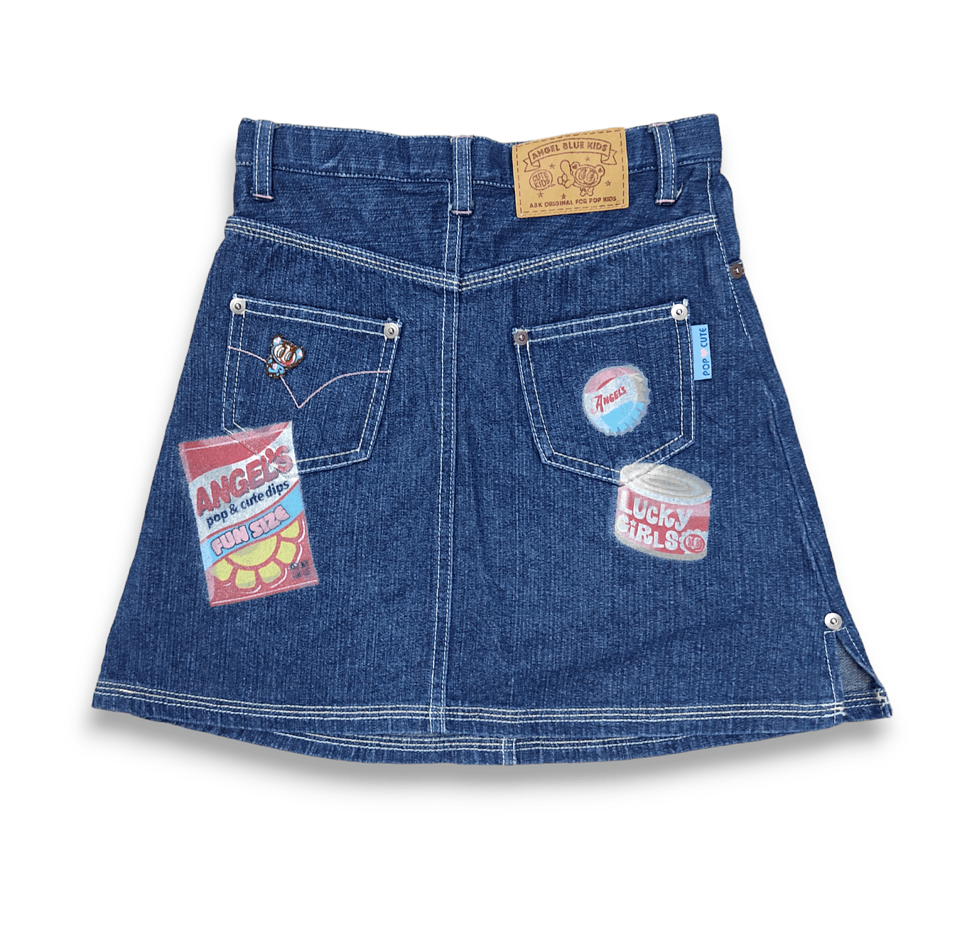 image of Angel Blue Pop Cute Fancy Denim Skirt, Women's (Size 24)